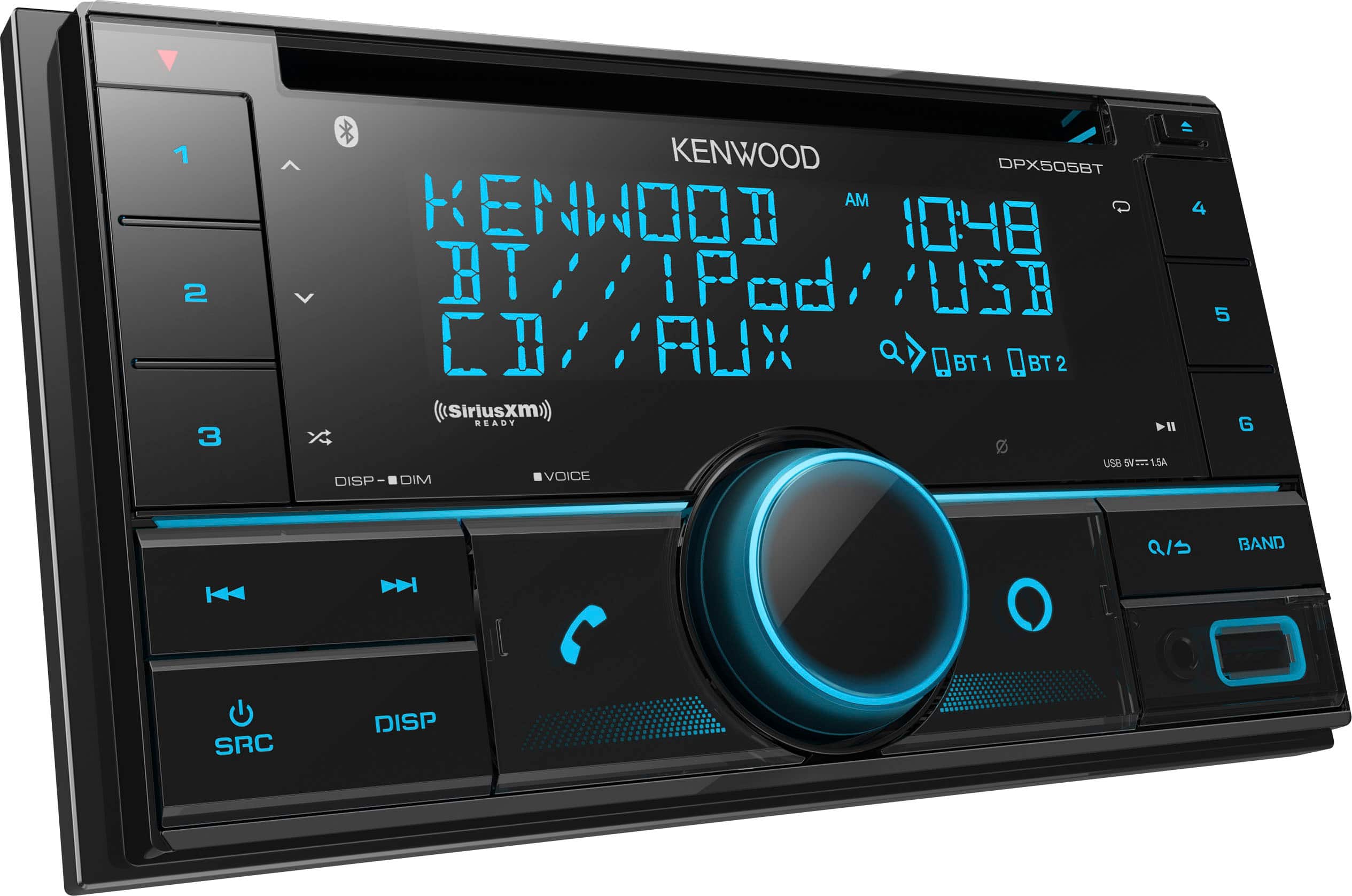 Kenwood - Bluetooth CD Receiver Alexa Built-In Satellite Radio Ready - Black - Image 2
