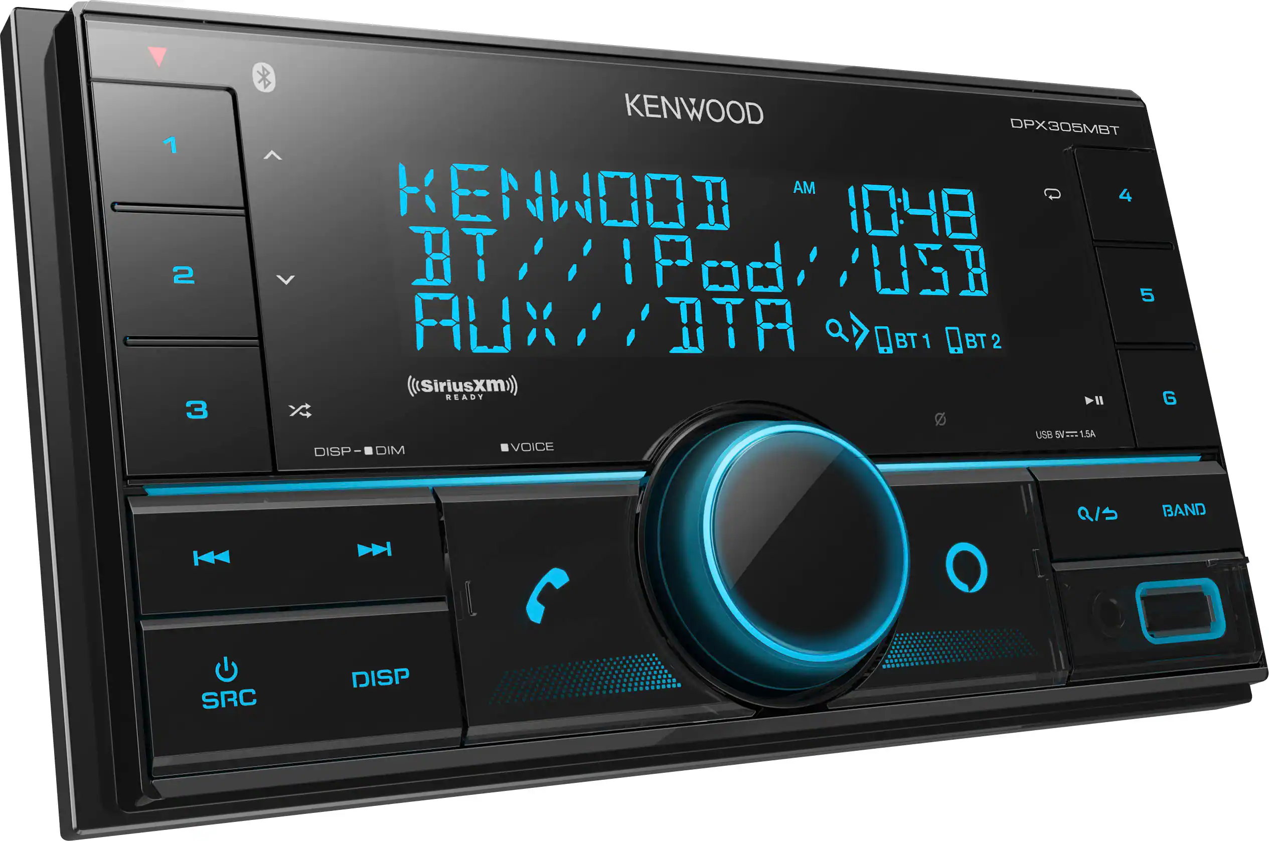 Kenwood - Bluetooth Digital Media Receiver with Alexa Built-In and Satellite Radio Ready - Black - Image 2