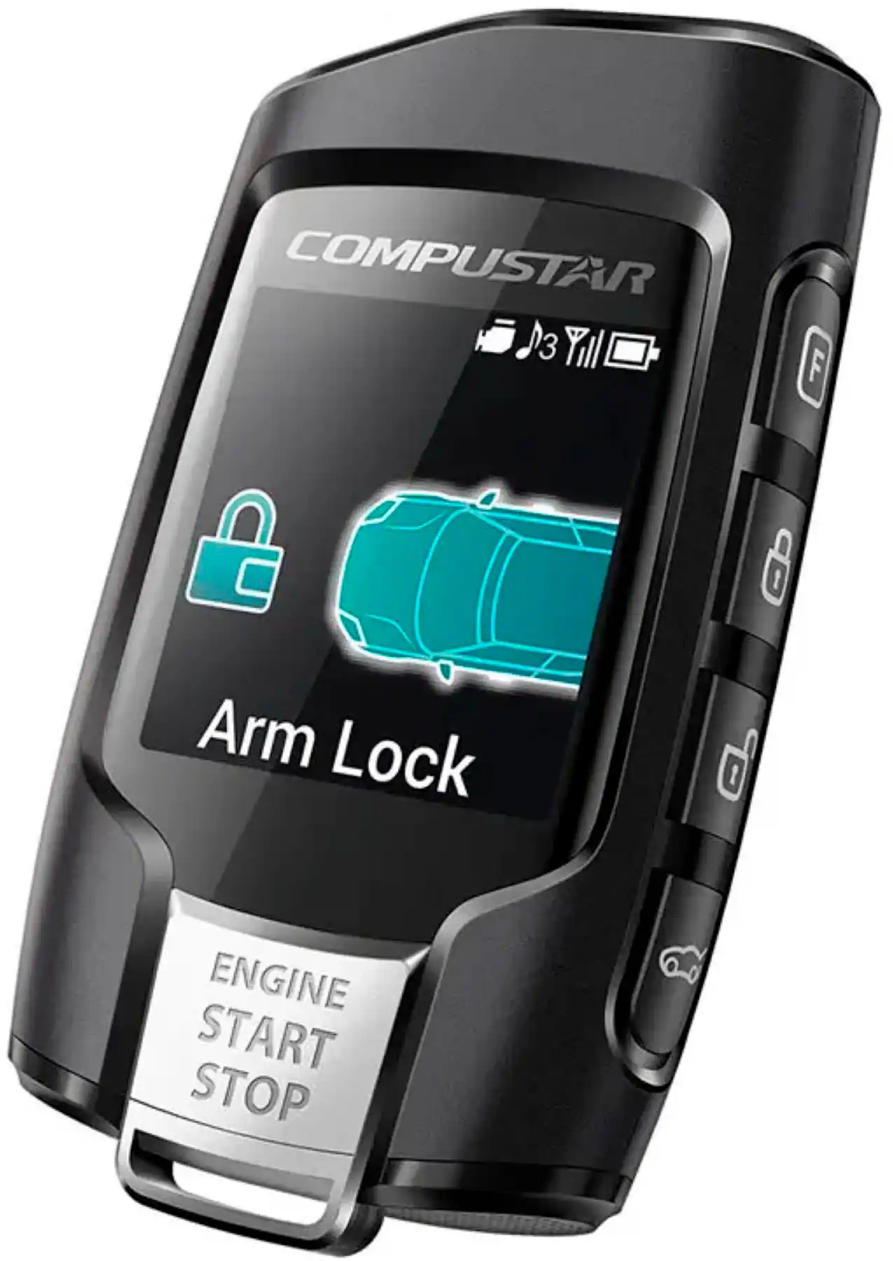 Compustar - Q9 2-Way LCD RFX Bundle with LTE Module Remote Upgrade Kit - Black - Image 2