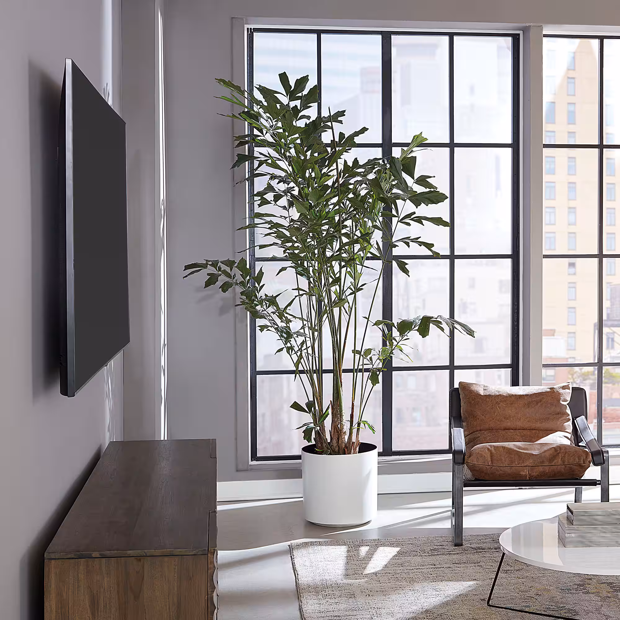 SANUS Elite - Super Slim Full-Motion TV Wall Mount for TVs 40"-90" - Low Profile - Sits 1.6" From the Wall With 20" of Extension - Black - Image 3