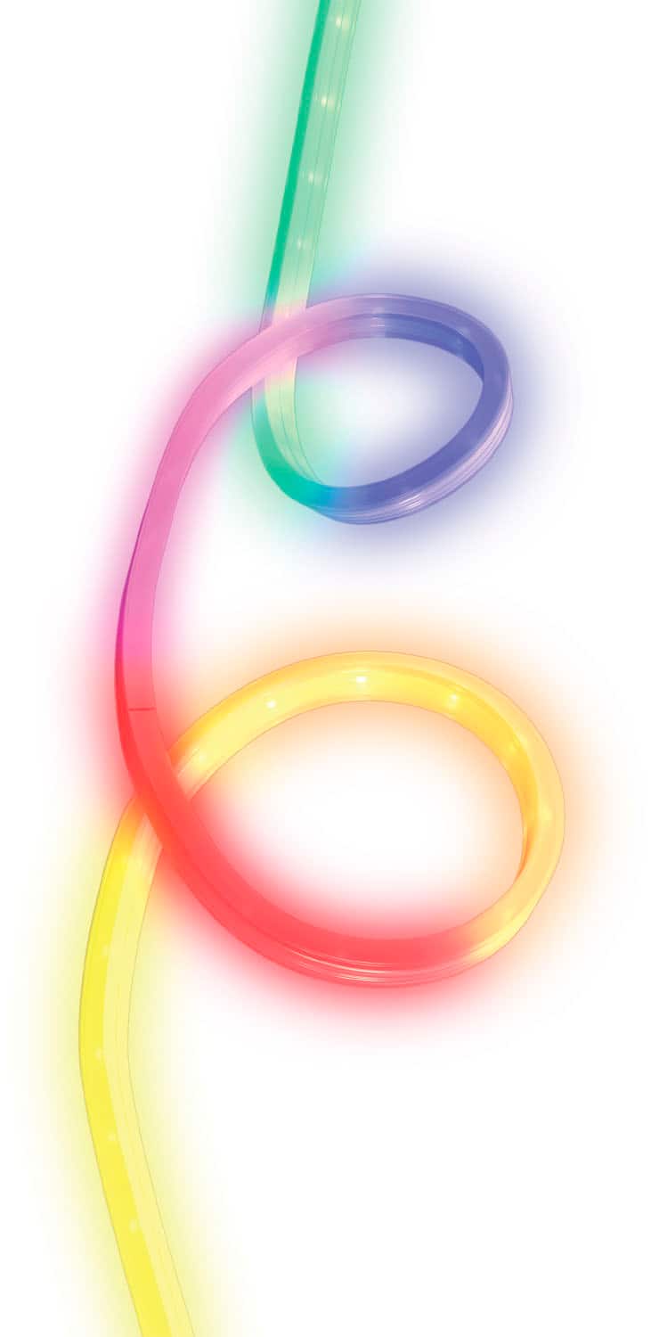 GE - Cync 16 foot Outdoor Wet Rated Bluetooth/Wi-Fi Color Changing Smart LED Light Strip - Full Color - Image 2