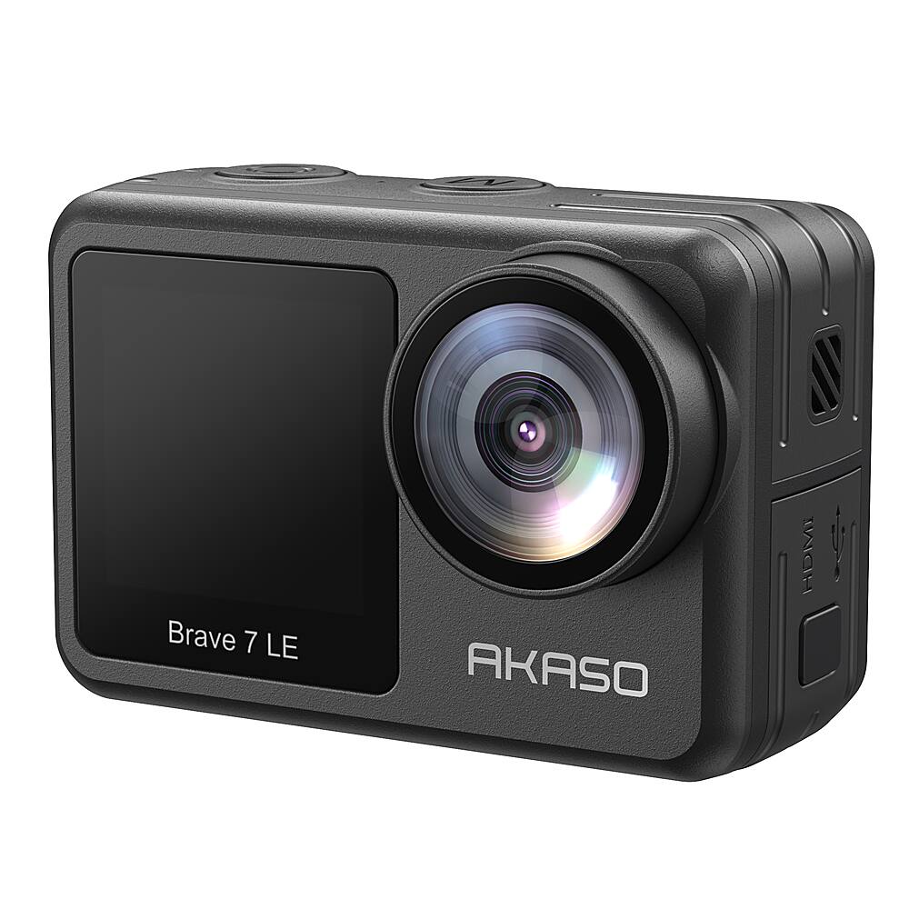 AKASO - Brave 7 LE SE 4K Waterproof Action Camera with Remote - Black - Image 3