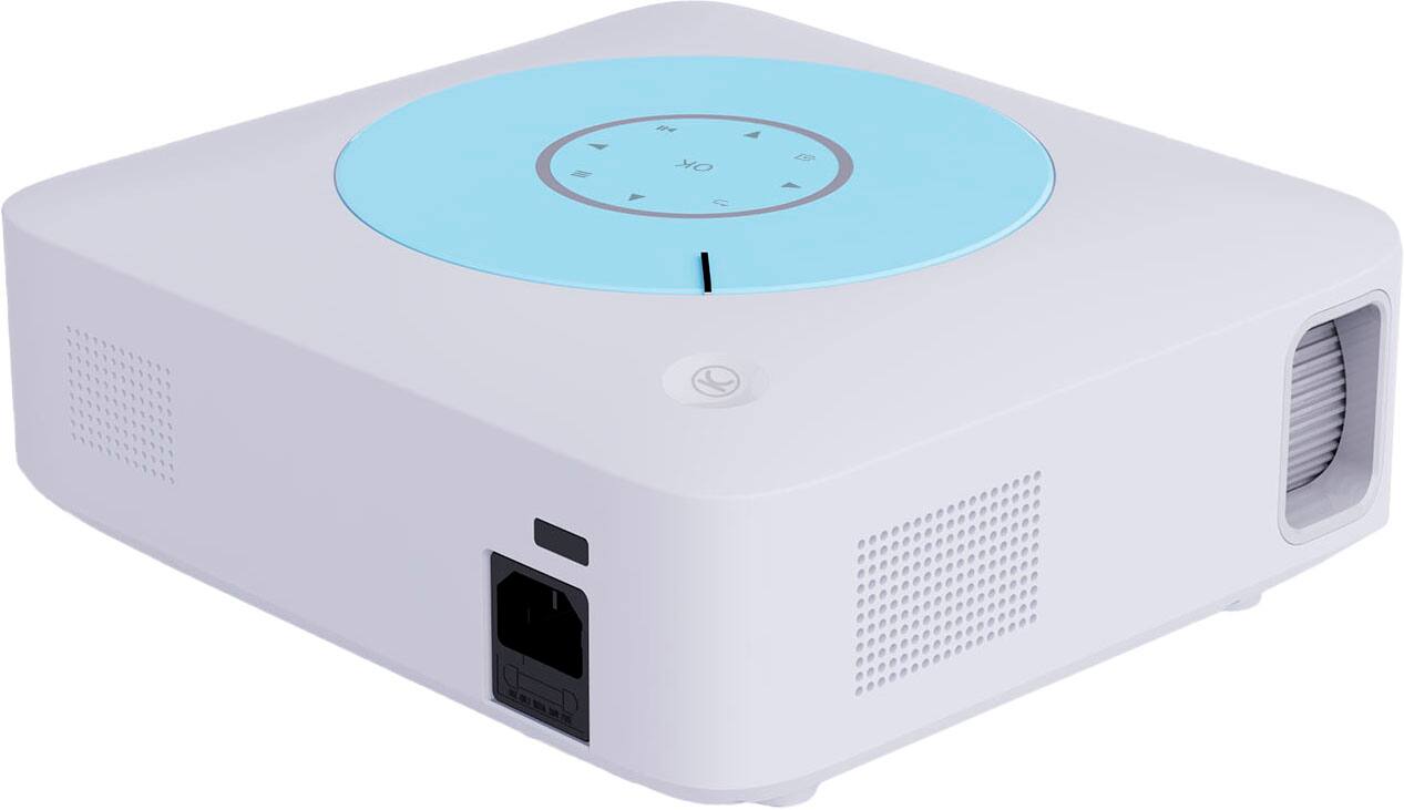 Vankyo - Leisure E30TBS Native 1080P Wireless Single LCD Projector, Screen Included - White/Blue - Image 4