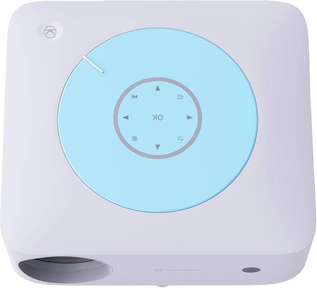 Vankyo - Leisure E30TBS Native 1080P Wireless Single LCD Projector, Screen Included - White/Blue - Image 6