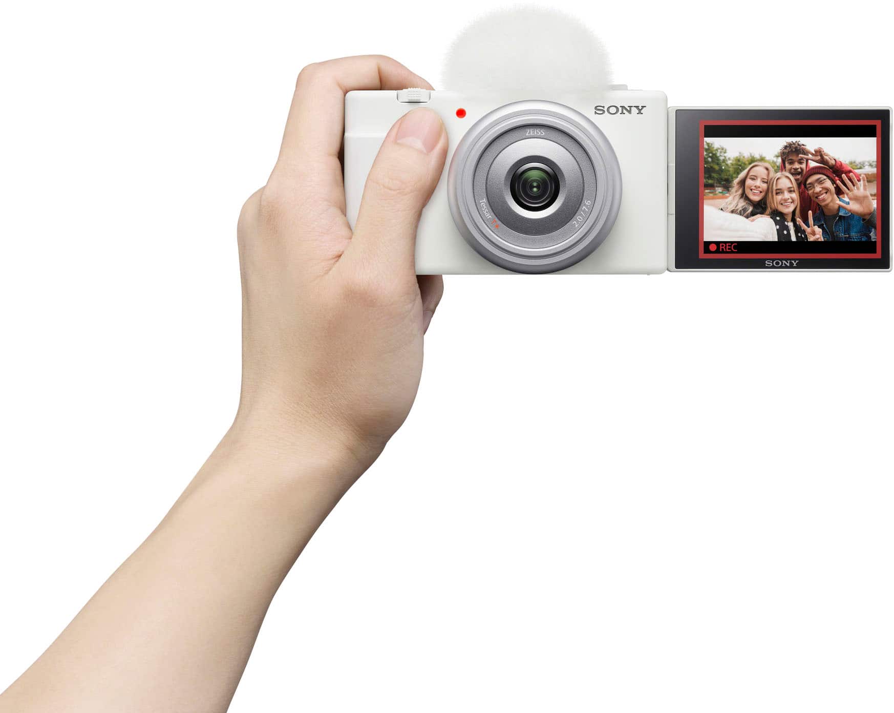 Sony - ZV-1F Vlog Camera for Content Creators and Vloggers - White - Image 2