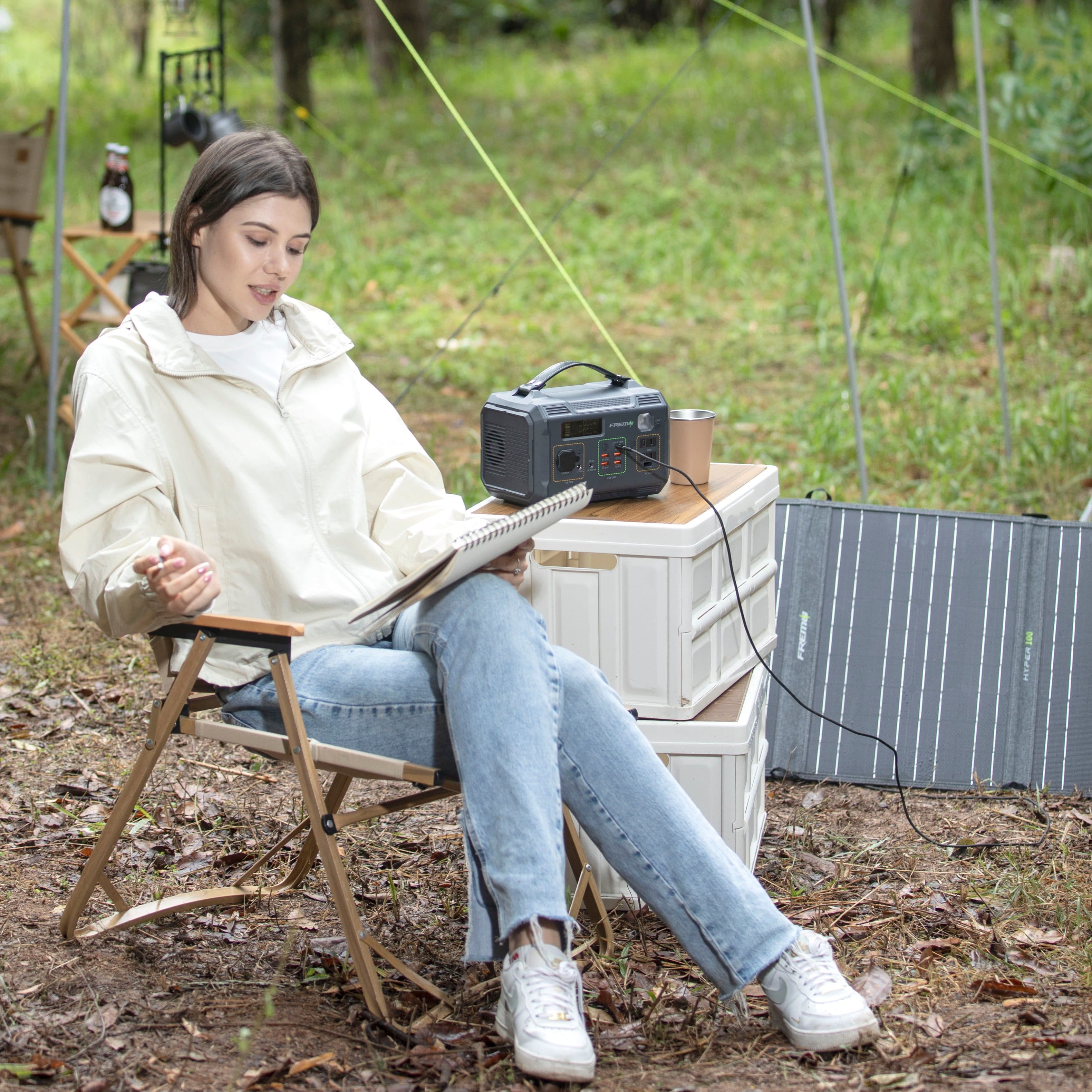 Fremo - X300 276 Watt Battery Powered Portable Generator (276 Wh Capacity) - Grey - Image 15