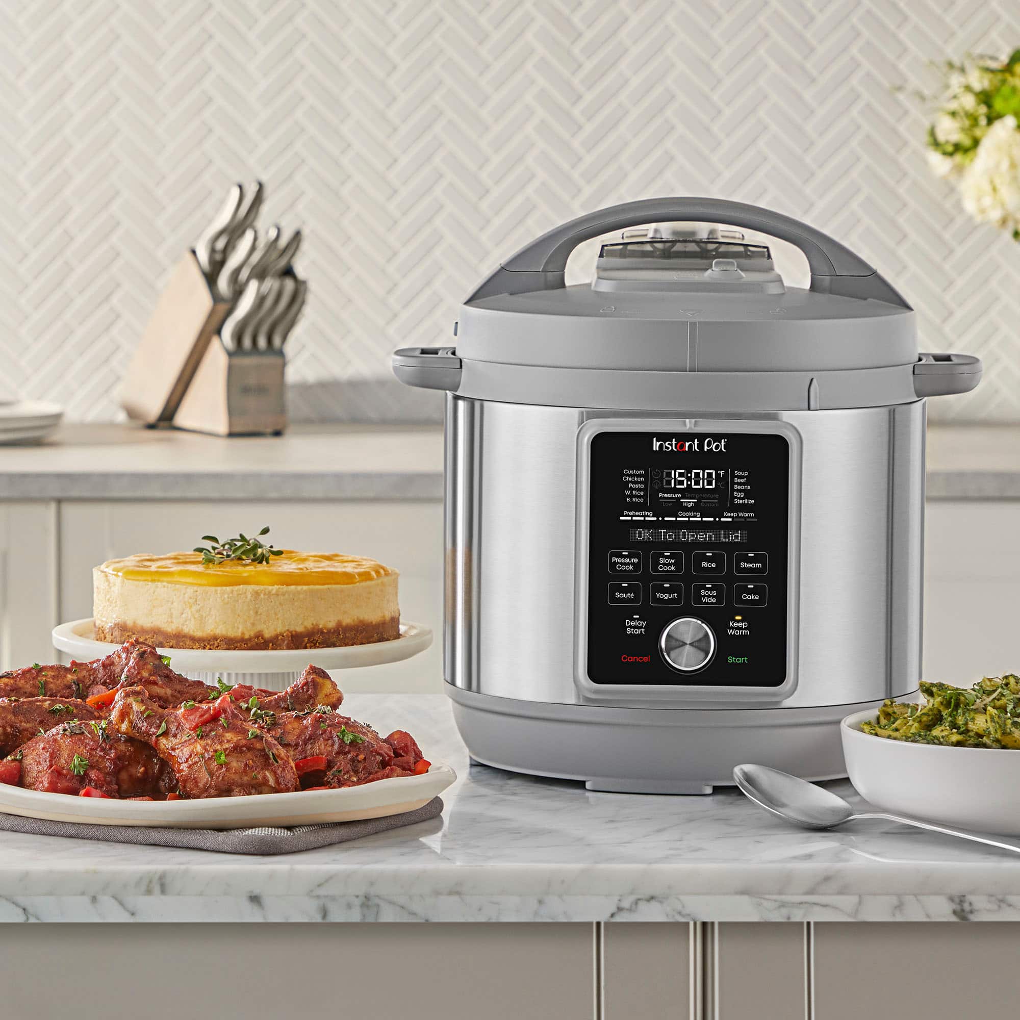 Instant Pot - 6QT Duo Plus Multi-Use Pressure Cooker with Whisper-Quiet Steam Release - Gray - Image 3