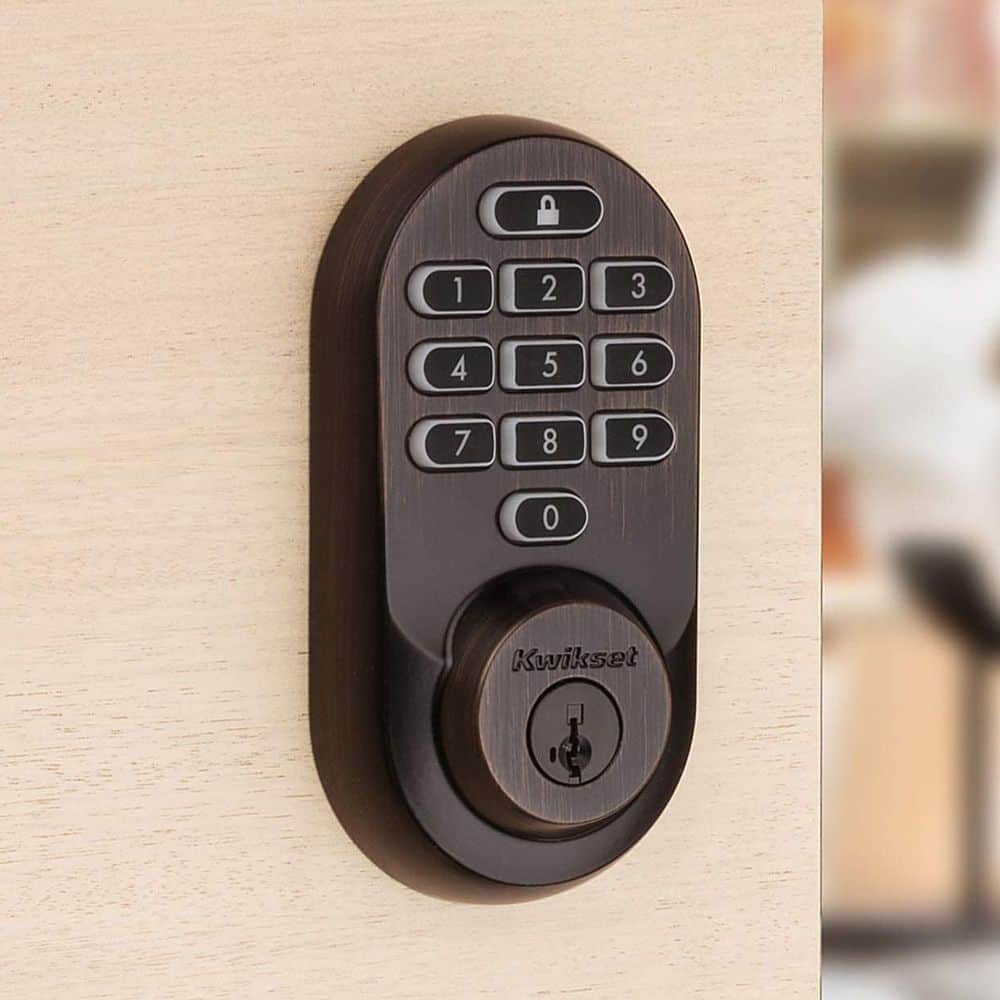 Kwikset - Halo Smart Lock Wi-Fi Replacement Deadbolt with App/Keypad/Key Access - Venetian Bronze - Image 2