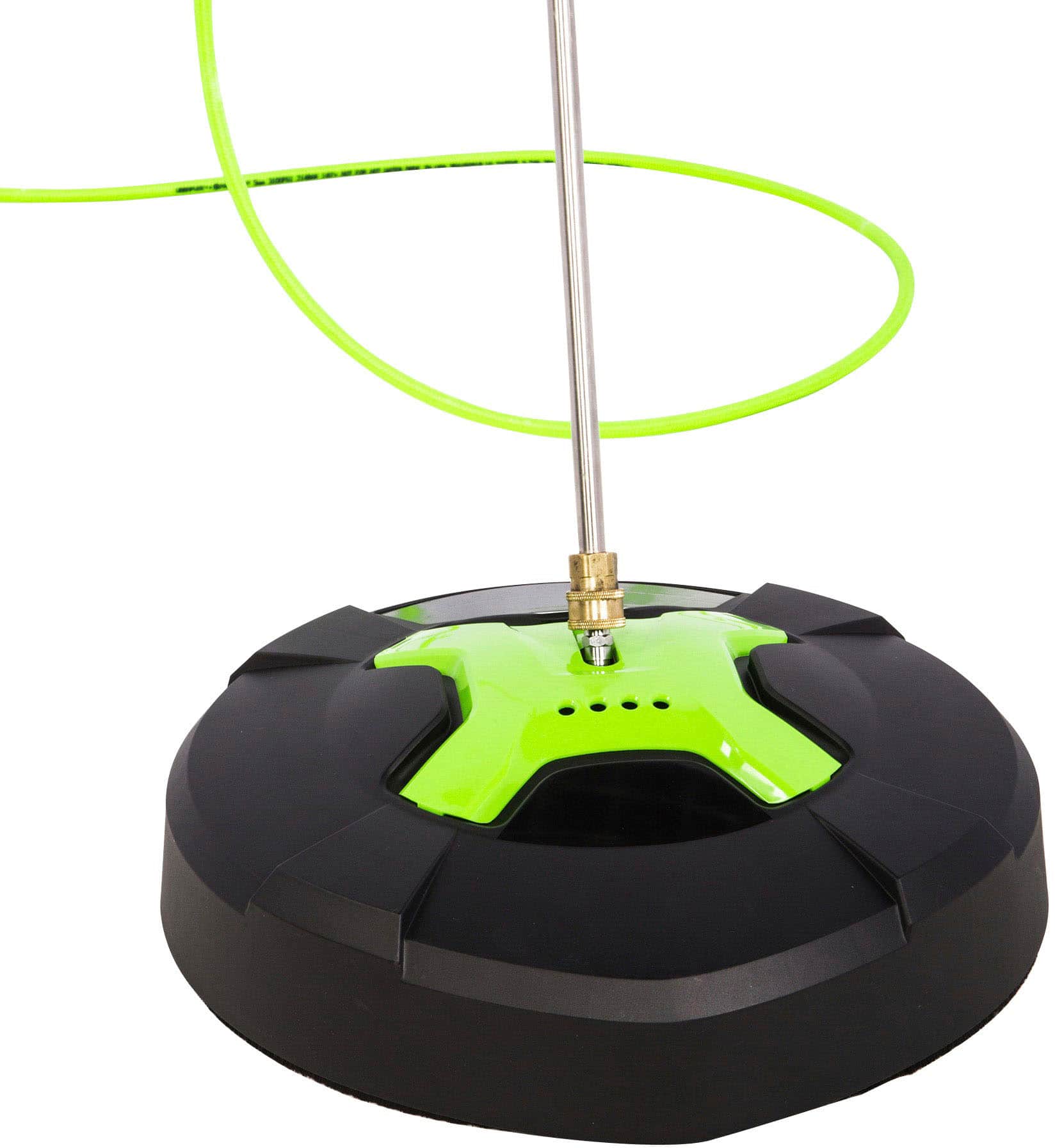 Greenworks - 15" Pressure Washer Surface Cleaner Attachment (3100 PSI MAX) - Black/Green - Image 3