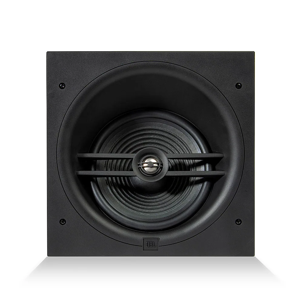 JBL - Stage Angled In-Ceiling Loudspeaker with 1" Aluminum Dome Tweeter and 8" Polycellulose Cone Woofer - black