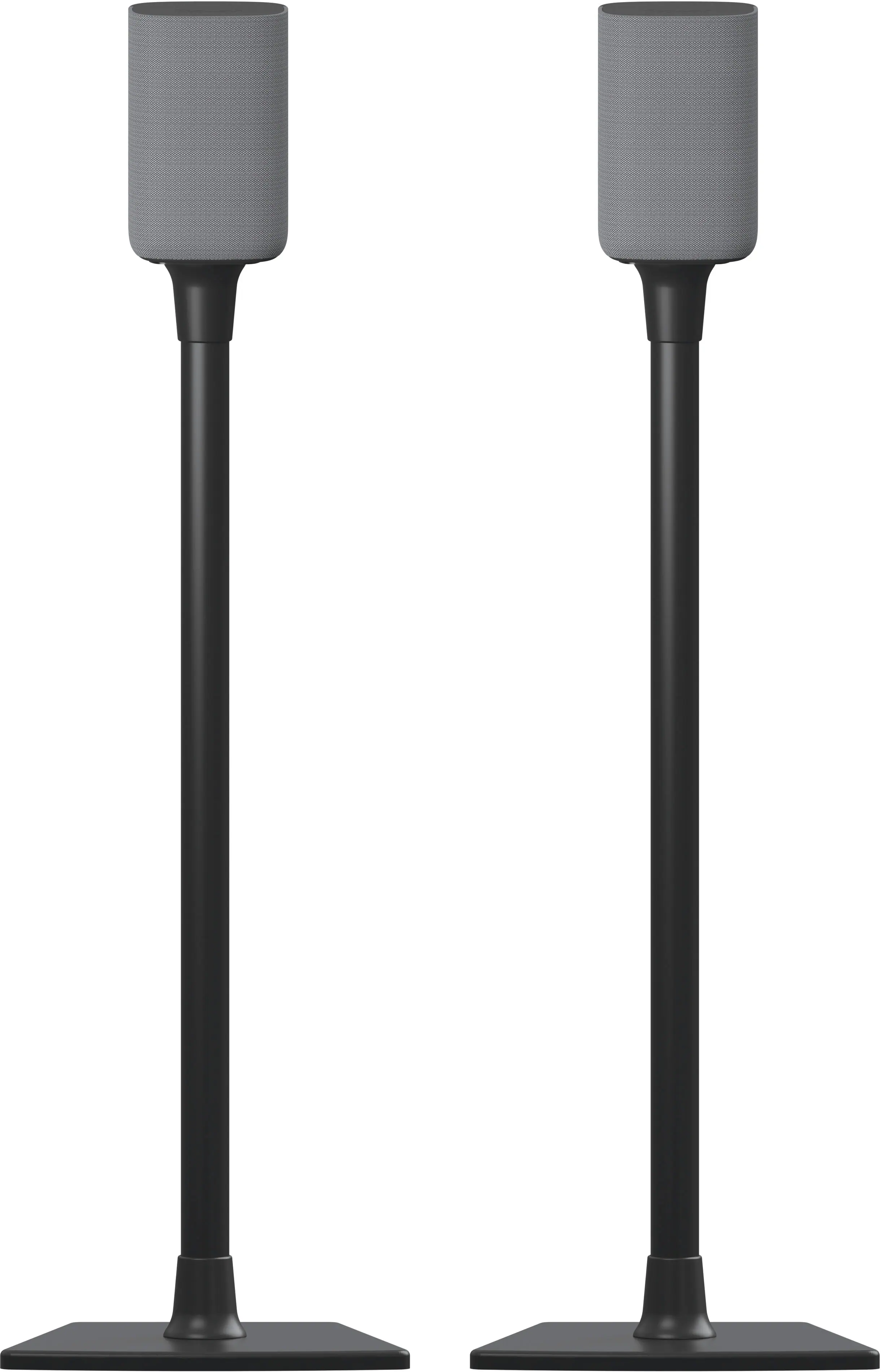 Sanus - Universal Speaker Stands for Speakers up to 10 lbs - Built in Cable Management - Sold in Pairs - Black - Image 2