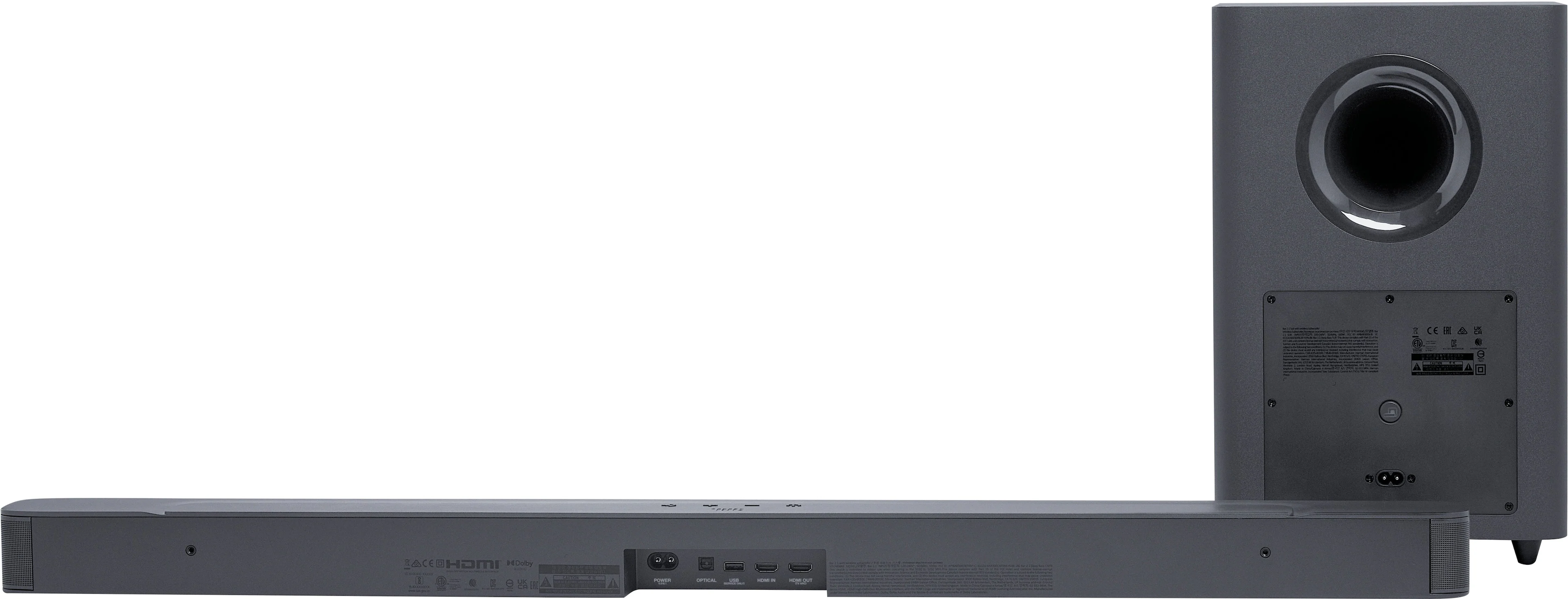 JBL - 2.1 Channel Soundbar with Wireless Subwoofer - Black - Image 8