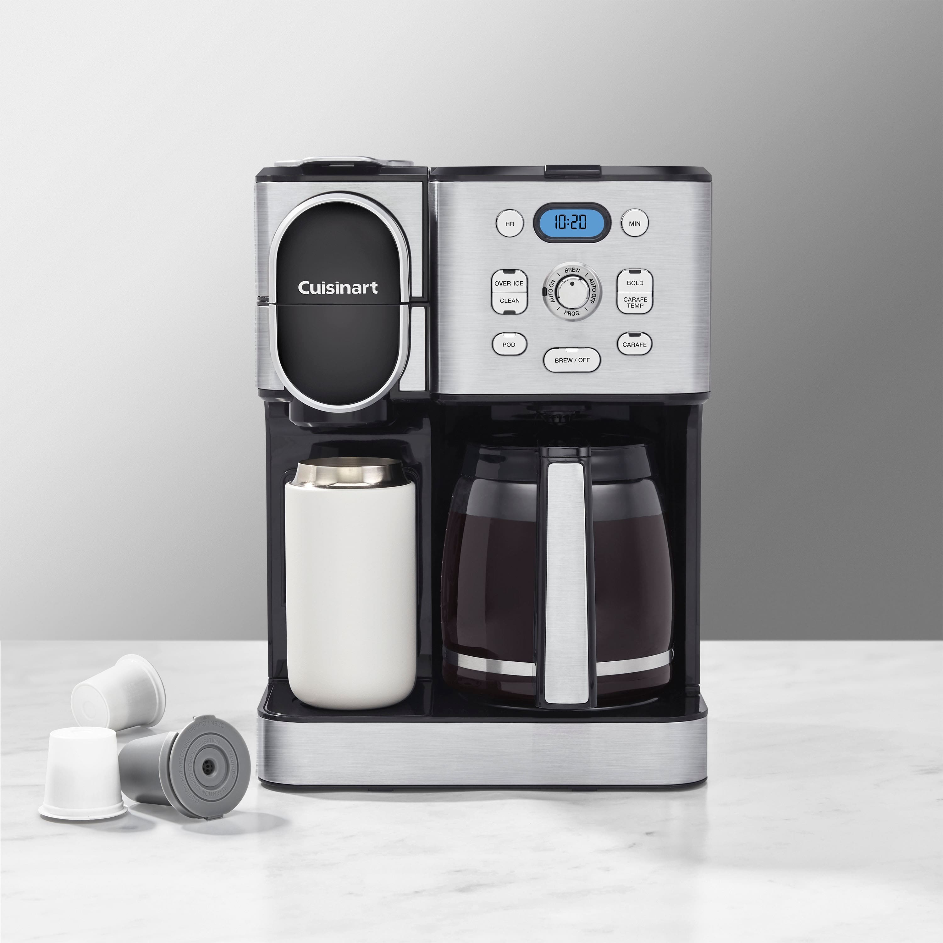 Cuisinart - 12 Cup 2-In-1 Coffee Center Coffeemaker - Black Stainless - Image 2