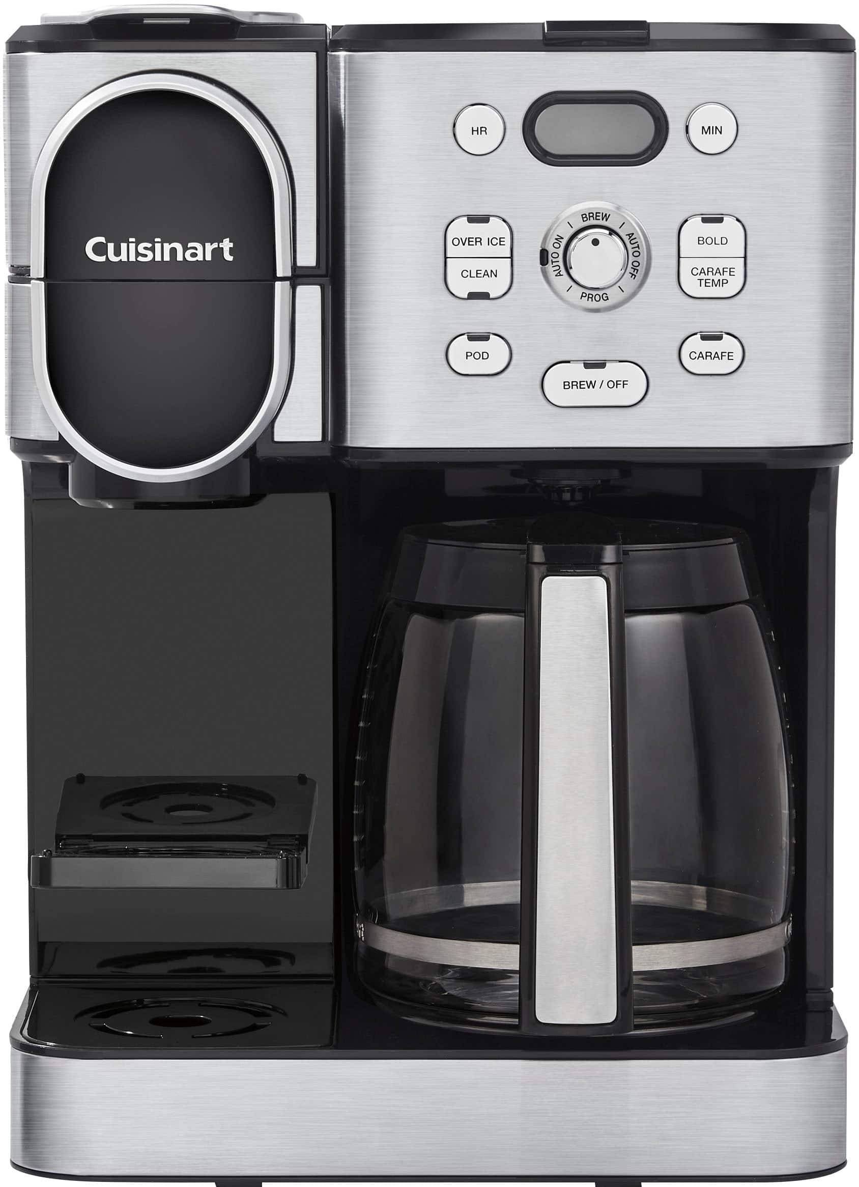 Cuisinart - 12 Cup 2-In-1 Coffee Center Coffeemaker - Black Stainless - Image 4