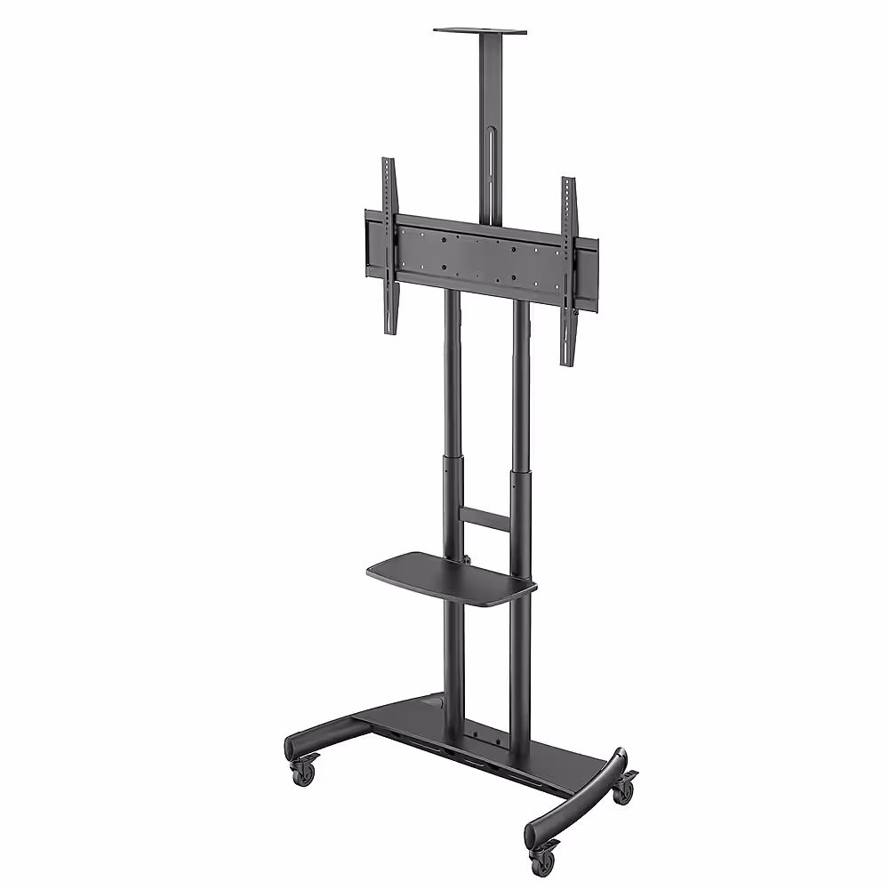 Kanto - Rolling TV Stand/AV Cart for Most 55" to 86" TVs and Interactive Displays - Black - Image 2