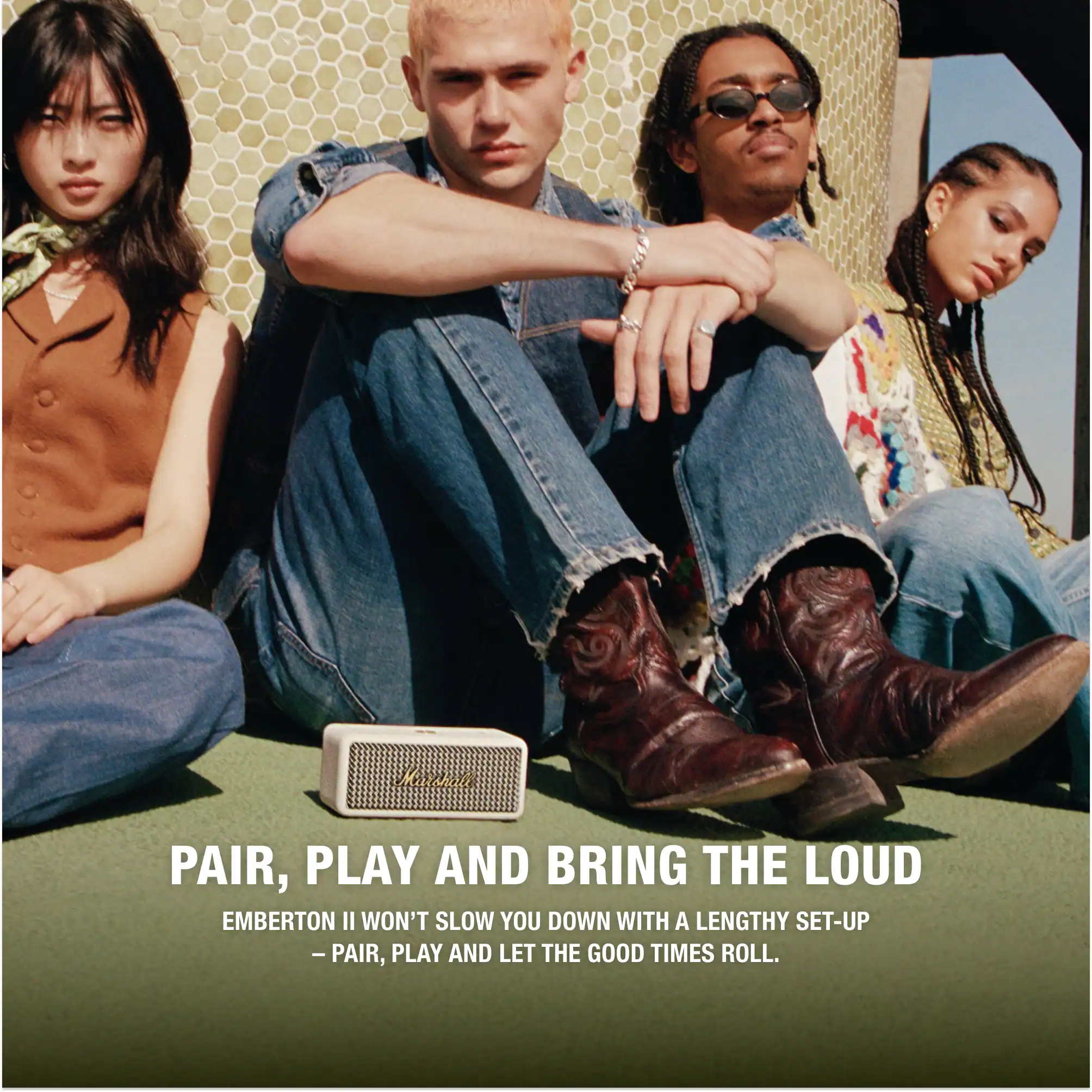 Marshall - Emberton II Portable Bluetooth Speaker - Cream - Image 11