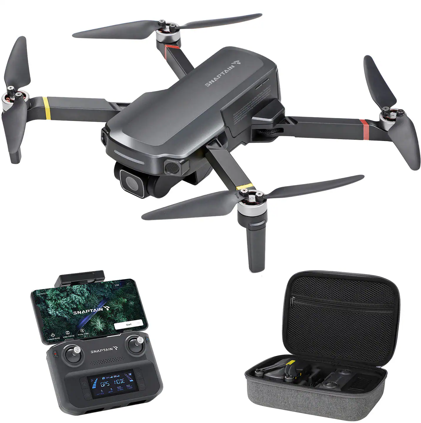 Snaptain - P30 4K Drone with Camera GPS and Remote Controller - Gray