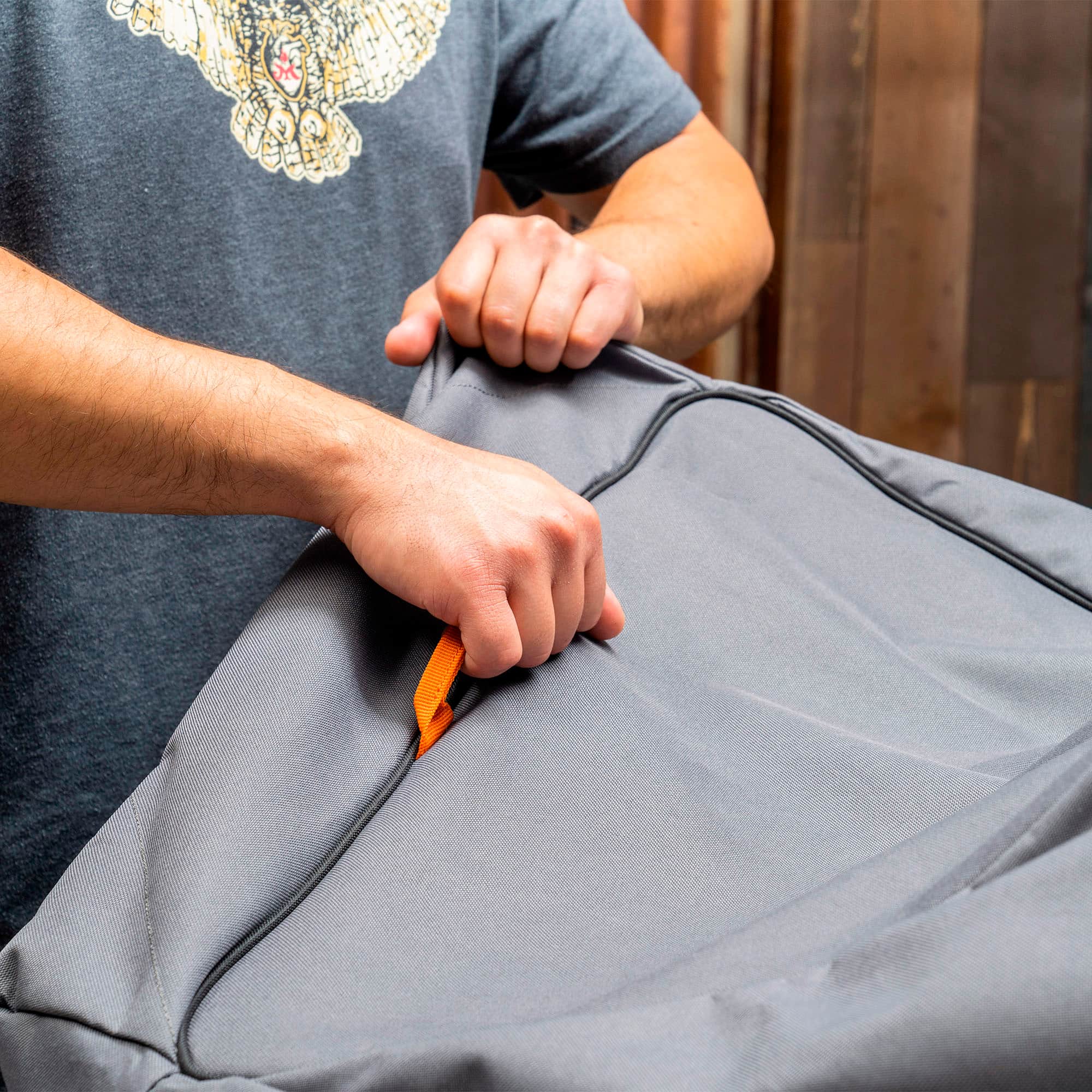 Traeger Grills - Full Length Grill Cover - Ironwood XL - Gray - Image 4