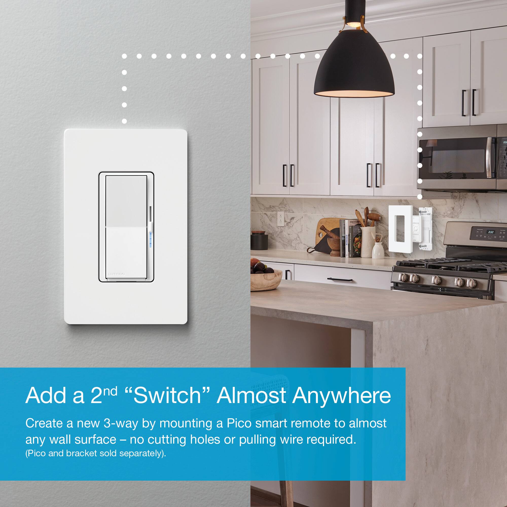 Lutron - Diva Smart Dimmer Switch - White - Image 12