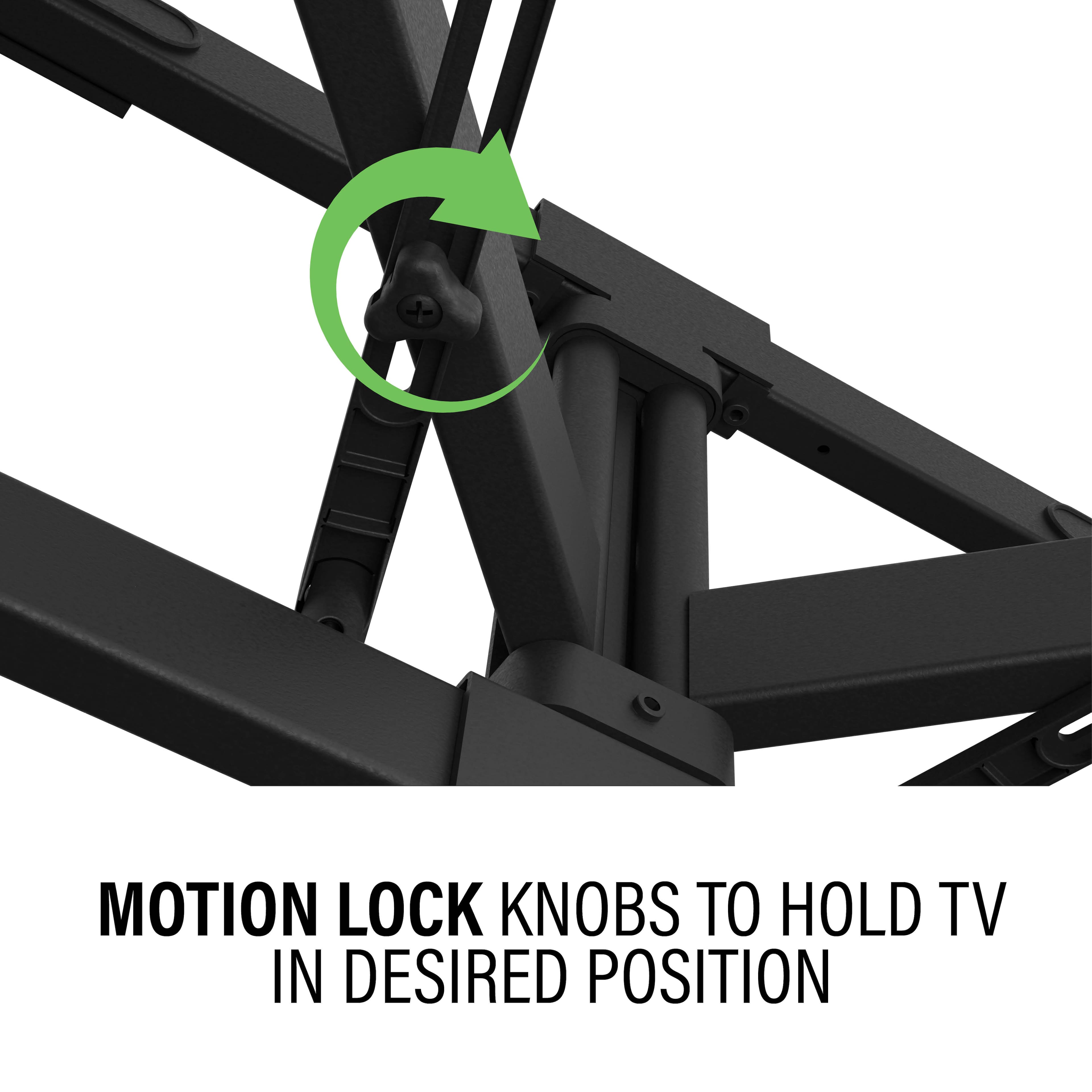 Sanus - Premium Outdoor Full-Motion Mount for TVs 40"-85" - Black - Image 3