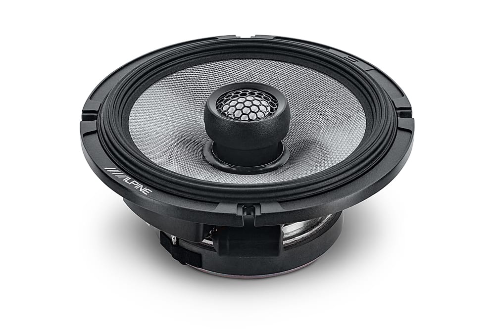 Alpine - R-Series 6.5" 2-Way Hi-Resolution Coax Car Speakers with Glass Fiber Reinforced Cone (Pair) - Black - Image 2