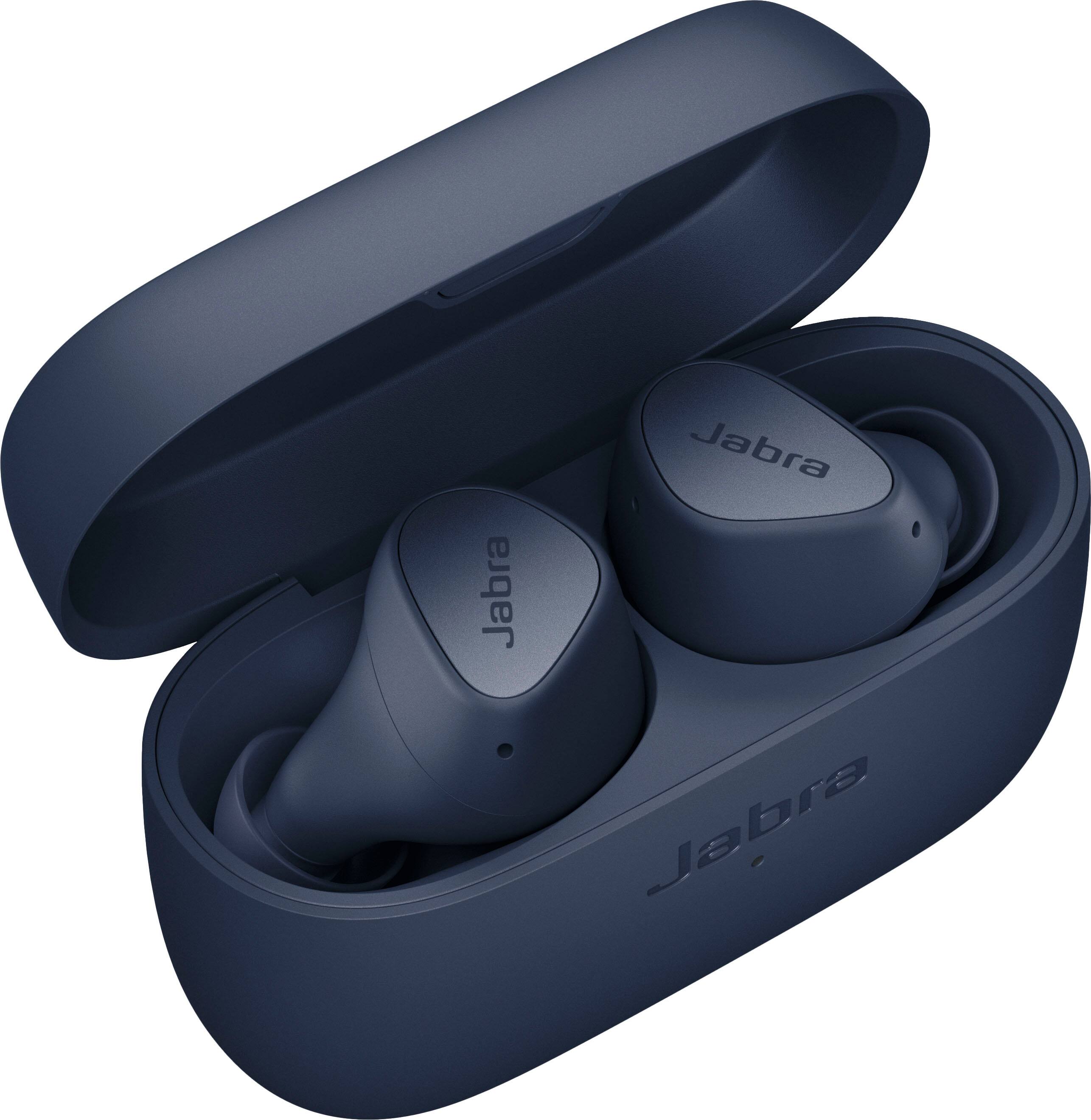 Jabra - Elite 4 True Wireless Noise Cancelling In-ear Headphones - Navy - Image 2
