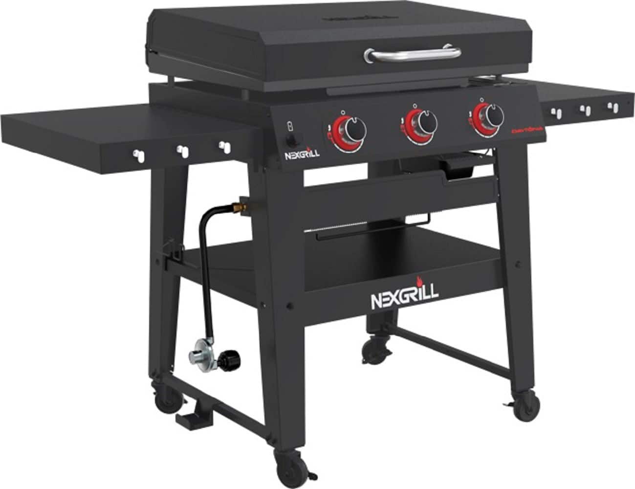 Nexgrill - Daytona Stainless Steel Gas Griddle - Black - Image 3
