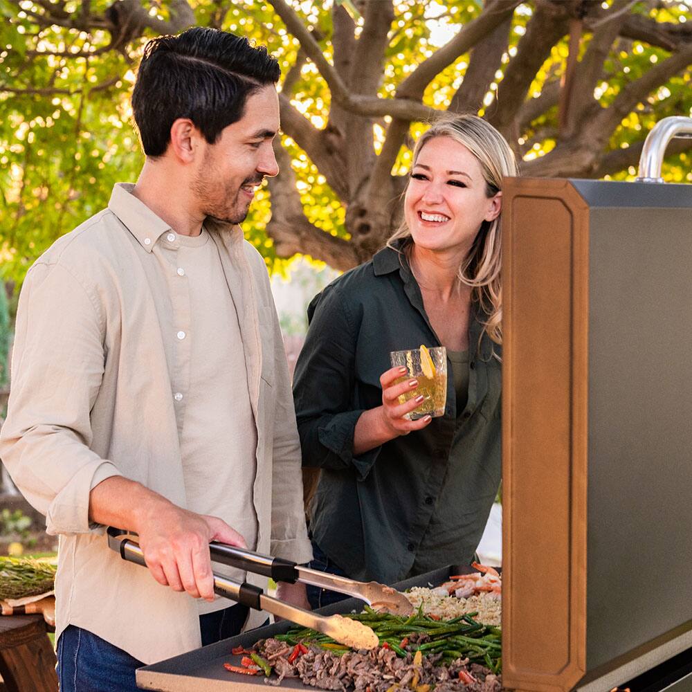 Nexgrill - Daytona Stainless Steel Gas Griddle - Black - Image 6