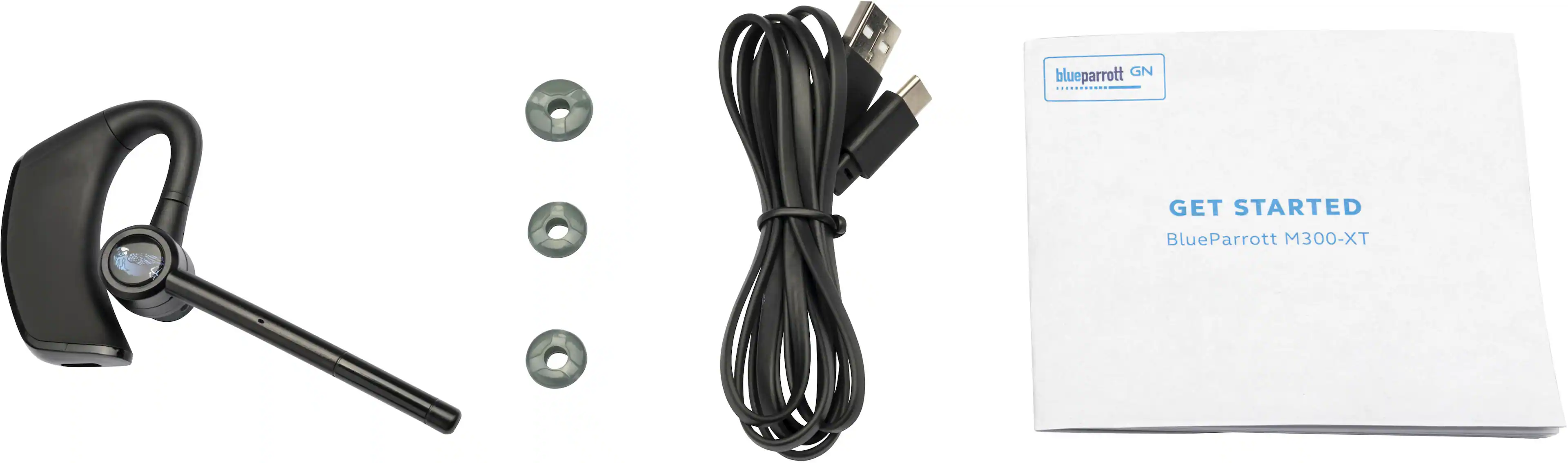 BlueParrott - M300-XT SE Wireless Bluetooth Mono Headset with 80% Noise-Cancelling Microphone and Lightweight Design - Black - Image 2