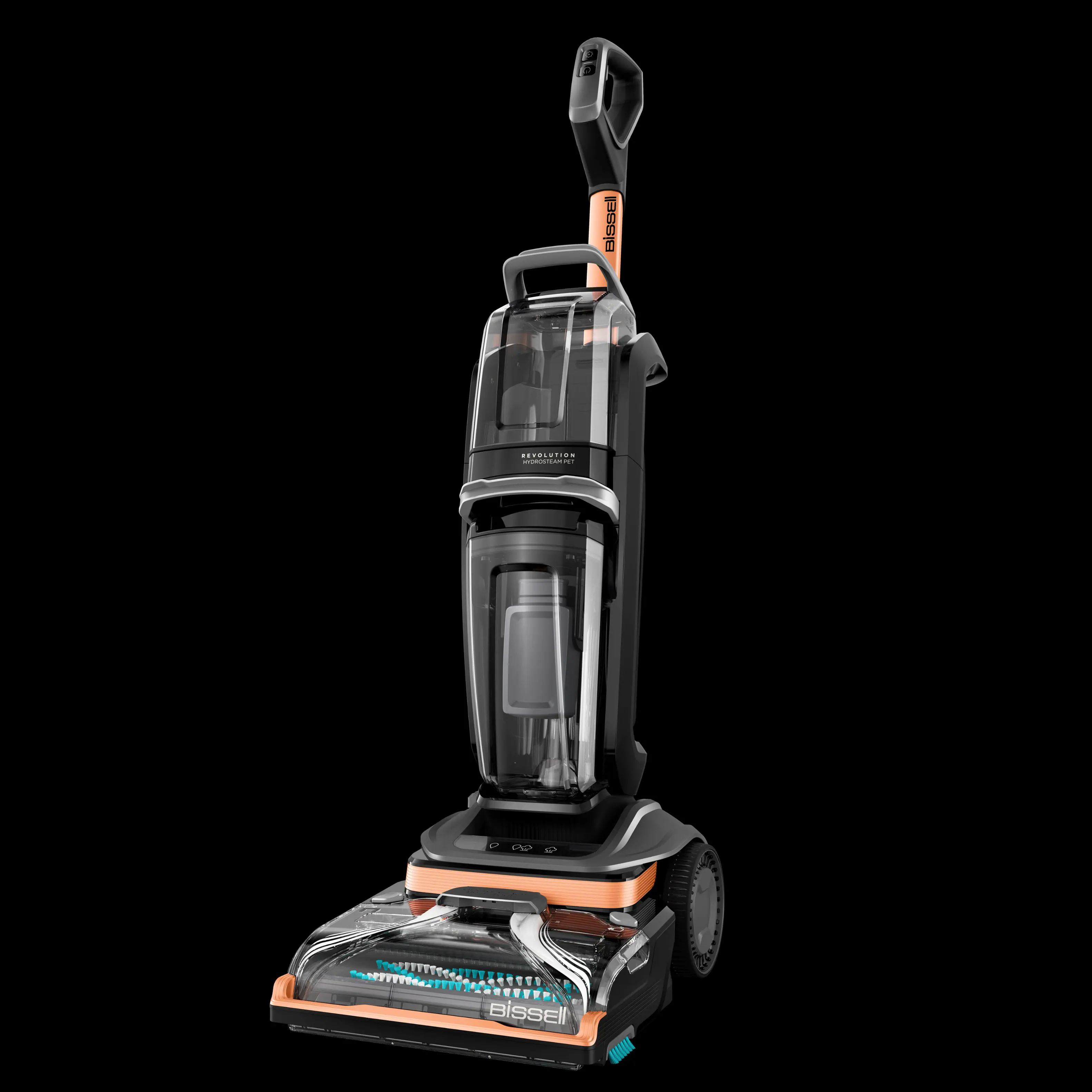 BISSELL - Revolution Hydrosteam Pet Corded Upright Deep Cleaner - Titanium/Copper Harbor - Image 2