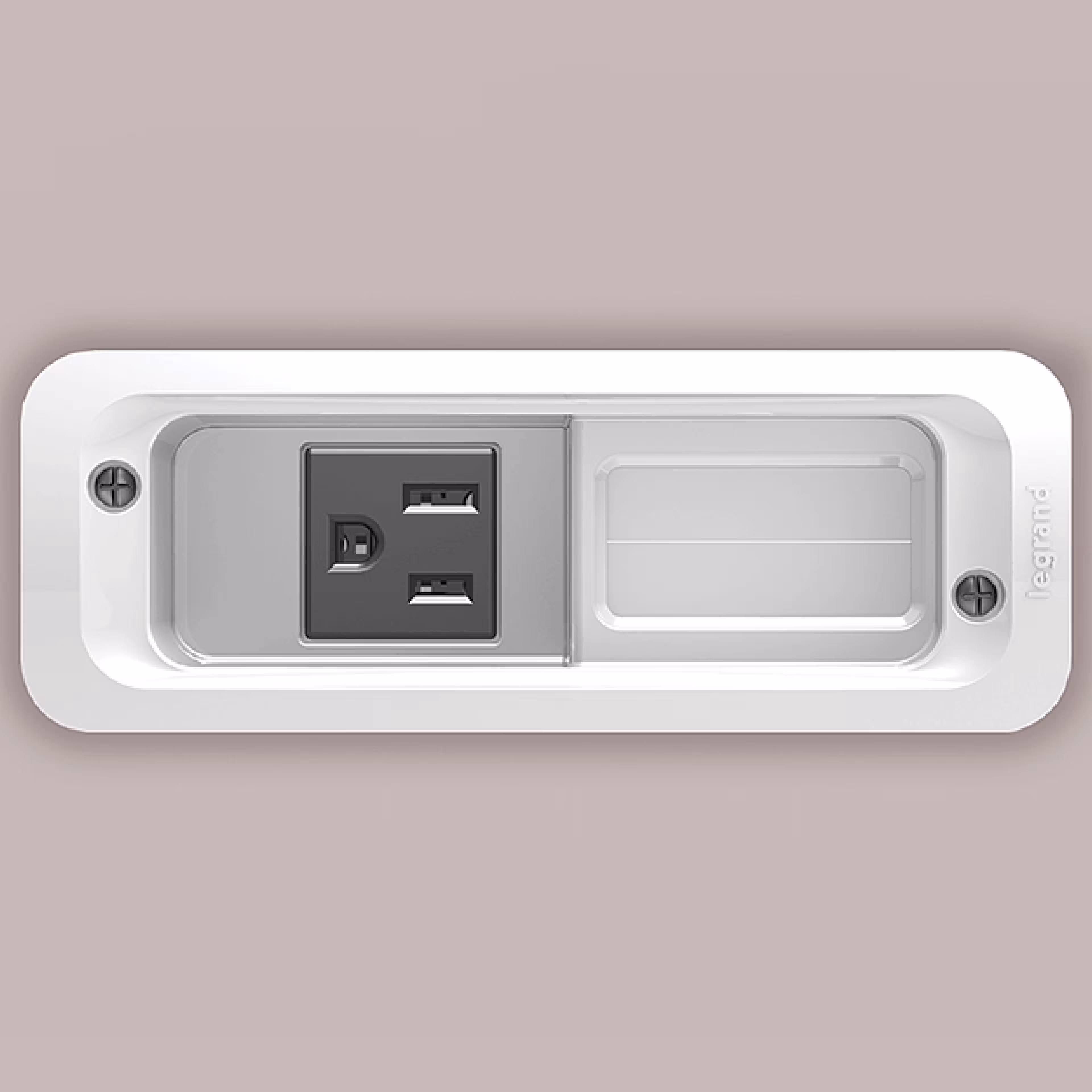 Sanus - In-Wall Cable Concealer TV and Soundbar Power Kit for Mounted TVs and Soundbars - White - Image 8