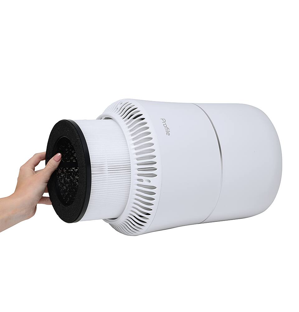 Profile - 92 Sq. Ft Carbon Filter Air Purifier - Eggshell White - Image 4