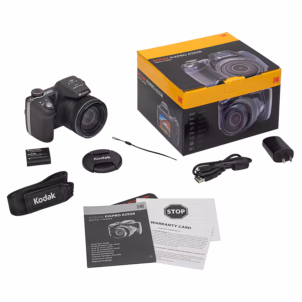 Kodak - PIXPRO AZ528 Bridge Camera - Black - Image 9