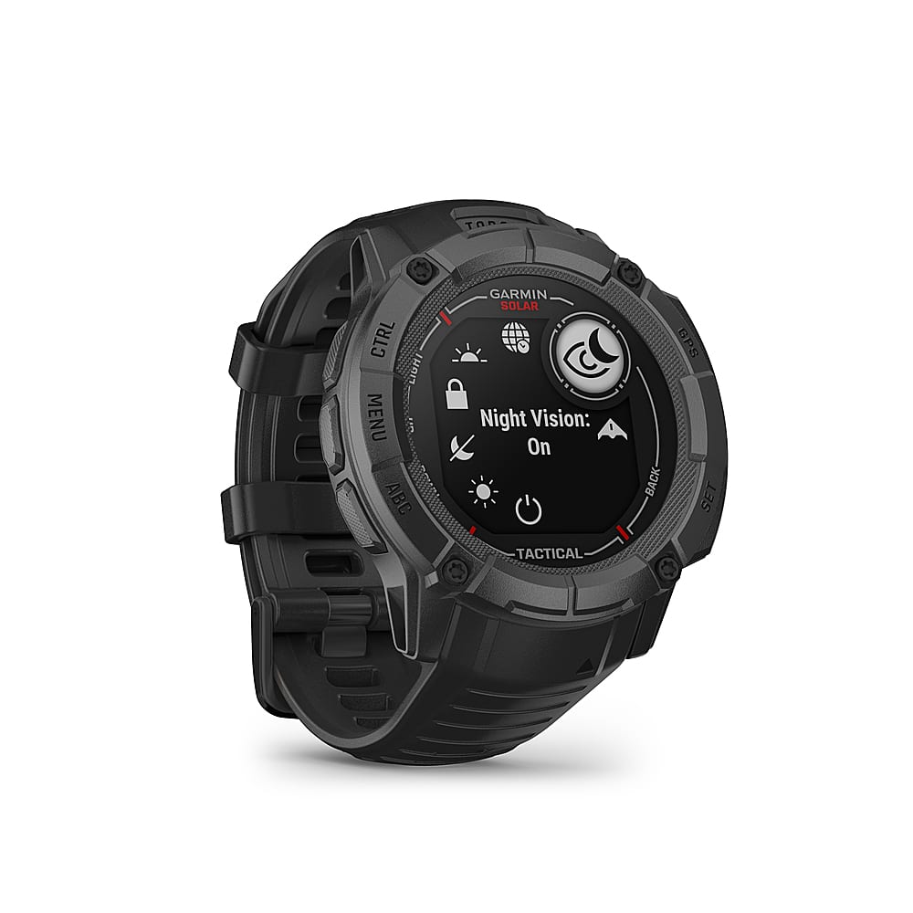Garmin - Instinct 2X Solar Tactical Edition Smartwatch 50 mm Fiber-reinforced Polymer - Black - (2023) - Image 2