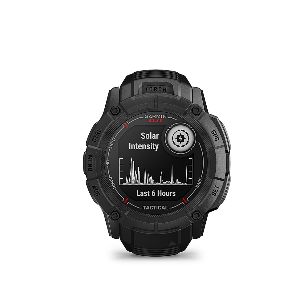 Garmin - Instinct 2X Solar Tactical Edition Smartwatch 50 mm Fiber-reinforced Polymer - Black - (2023) - Image 3