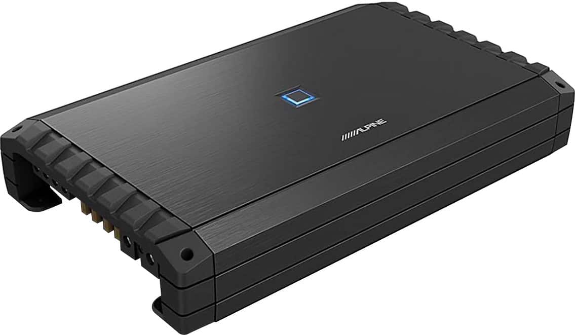 Alpine - S-Series Class D Mono Amplifier with Variable Crossovers - Black - Image 2