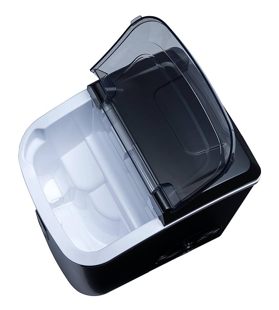 NewAir - 26 lb Countertop Nugget Ice Maker with Self-Cleaning Function, Ice Scoop and Basket - Black - Image 10