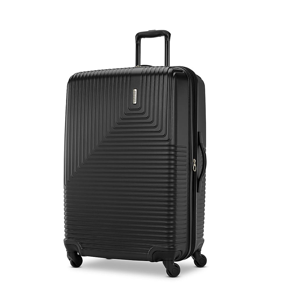 American Tourister - Groove 20", 24", 28" Expandable Spinner Suitcase Set (3 piece) - BLACK - Image 6