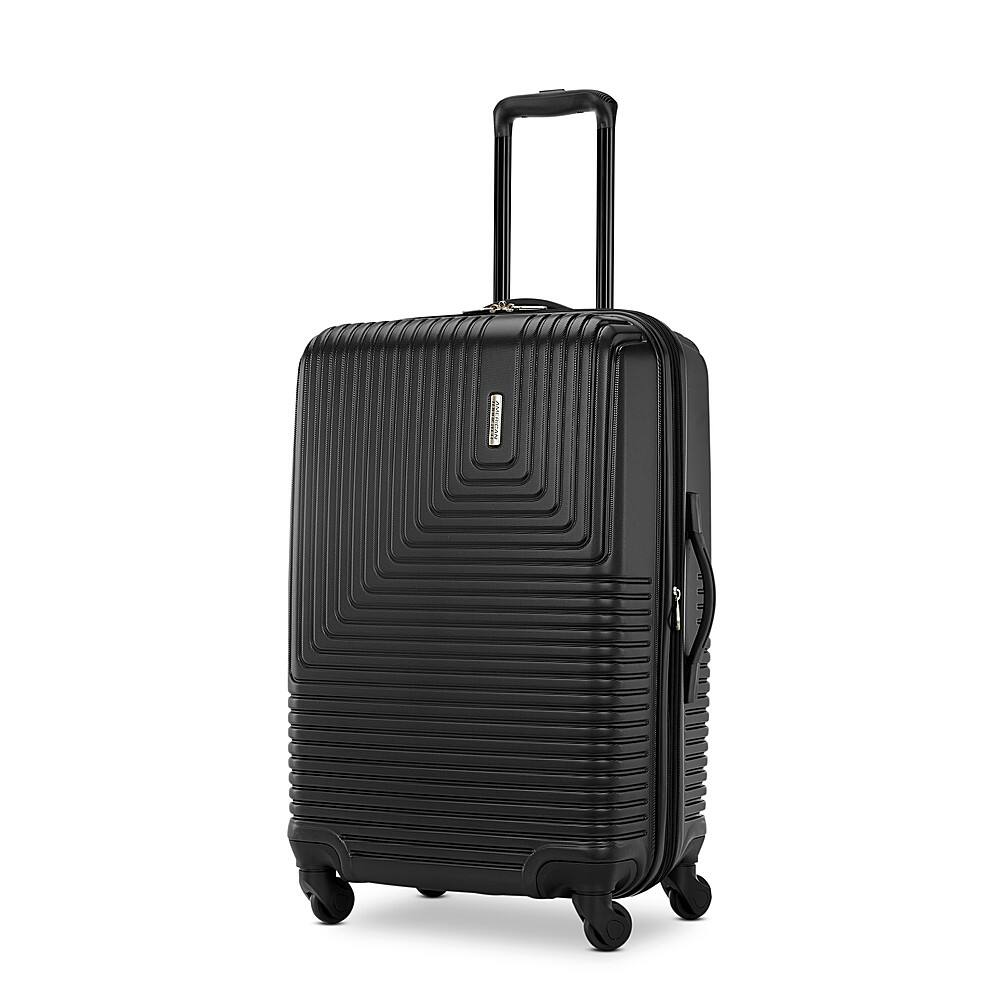 American Tourister - Groove 20", 24", 28" Expandable Spinner Suitcase Set (3 piece) - BLACK - Image 9