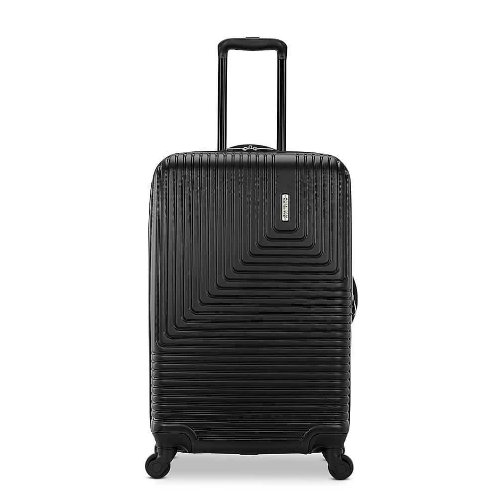 American Tourister - Groove 20", 24", 28" Expandable Spinner Suitcase Set (3 piece) - BLACK - Image 2