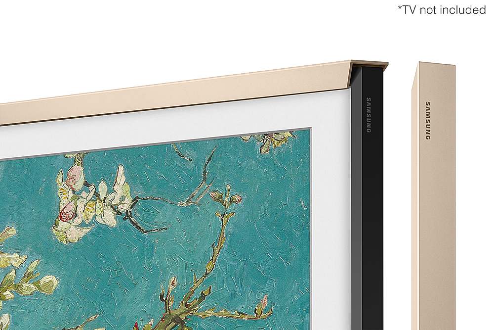 Samsung - 75” The Frame Customizable Bezel - Sand Gold - Image 3