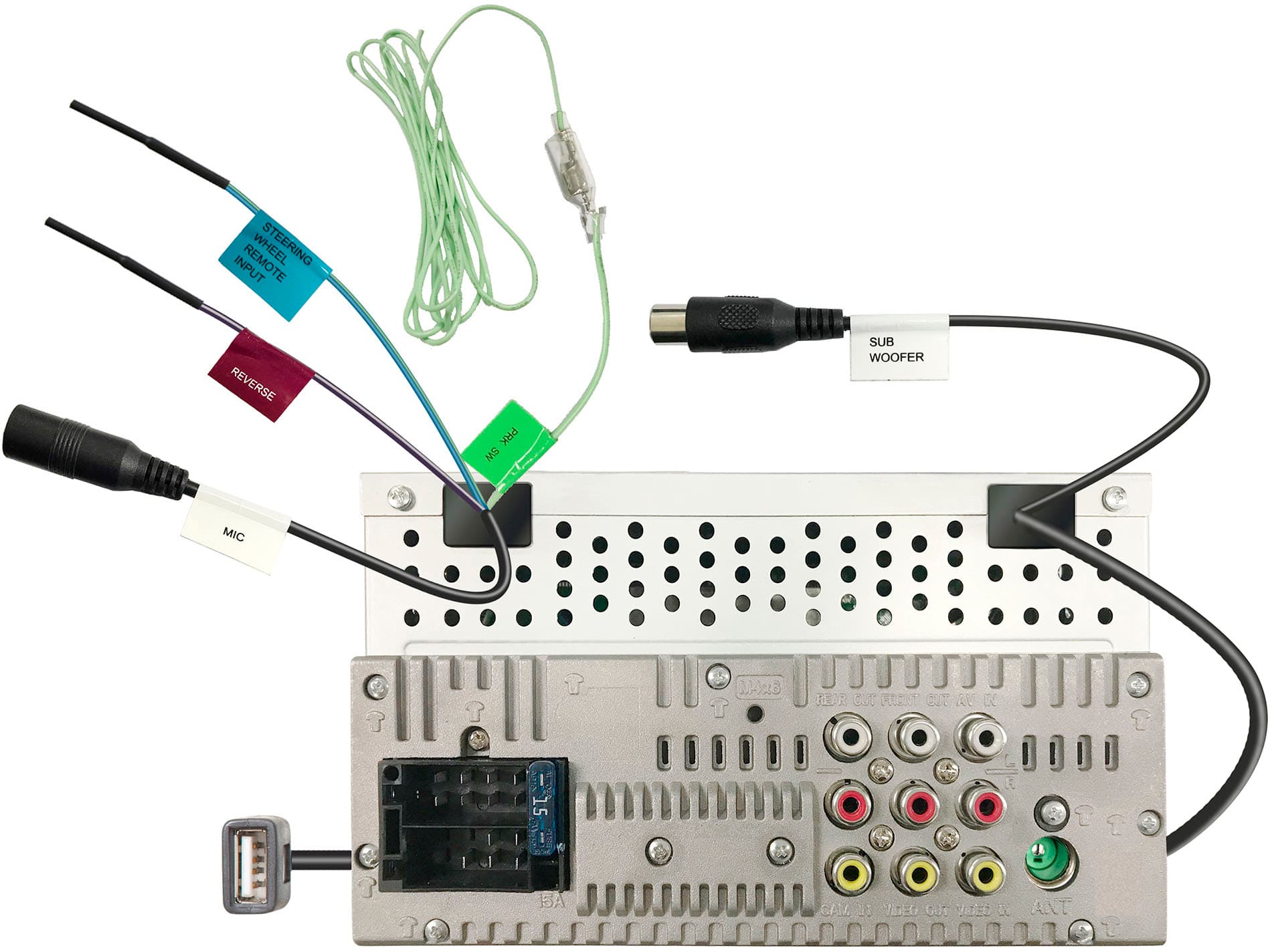 Kenwood - 6.8" Bluetooth Digital Media Receiver with rear camera input - Black - Image 4