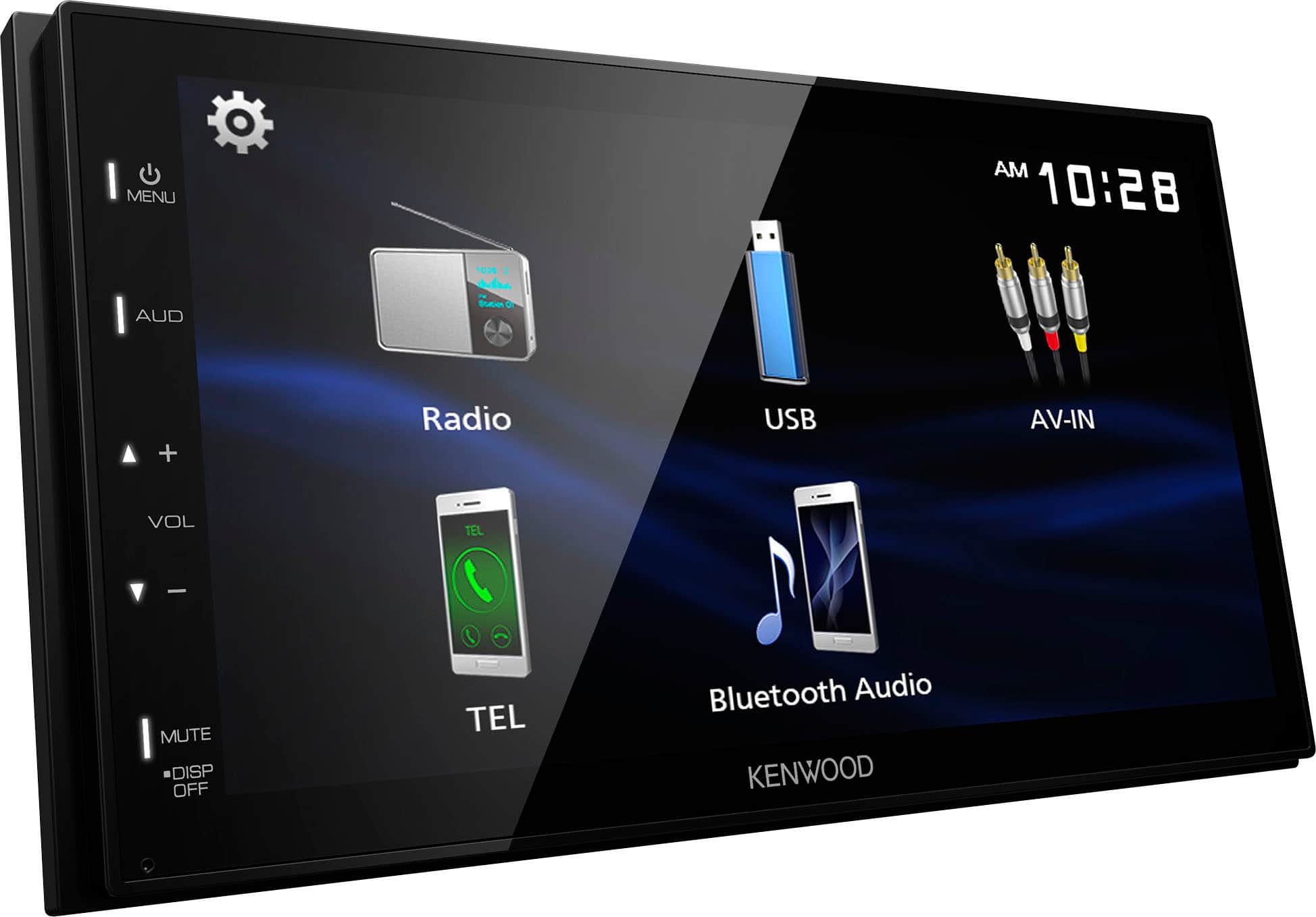 Kenwood - 6.8" Bluetooth Digital Media Receiver with rear camera input - Black - Image 2
