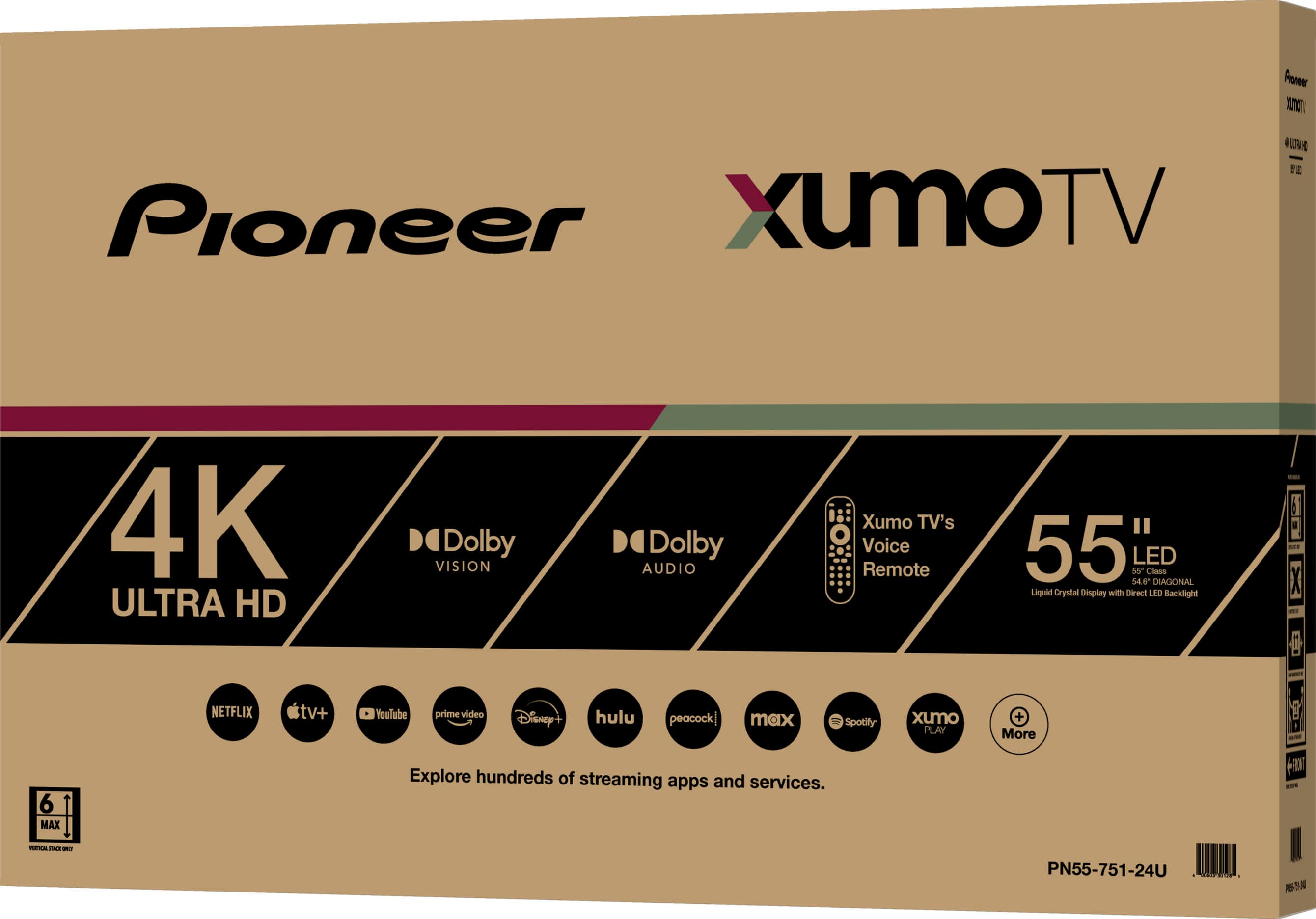 Pioneer - 55" Class LED 4K UHD Smart Xumo TV - Image 10