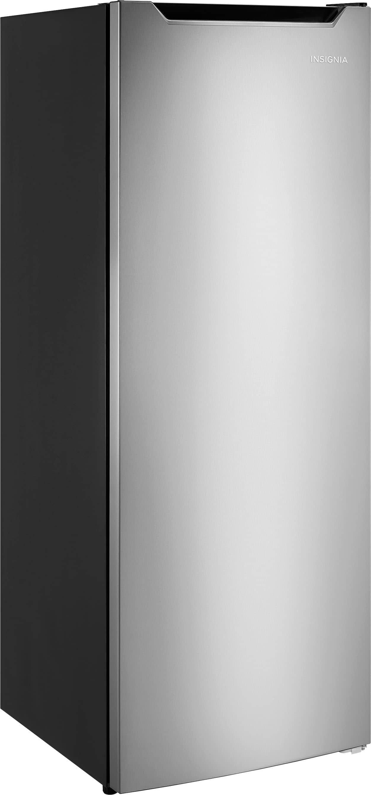 Insignia™ - 7 Cu. Ft. Garage Ready Upright Convertible Freezer with ENERGY STAR Certification - Stainless Steel Look - Image 9