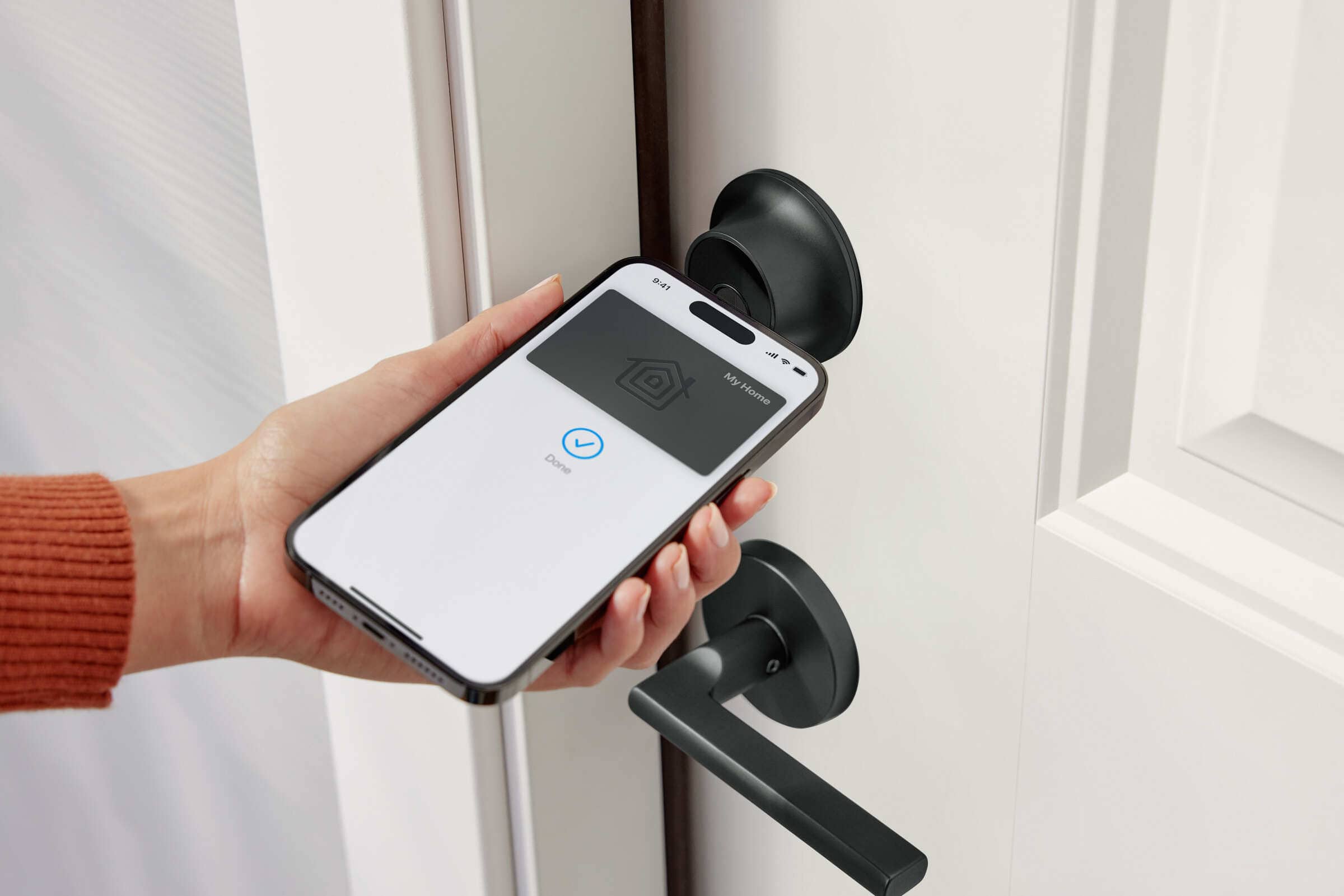 Level - Lock+ Smart Lock Bluetooth Replacement Deadbolt with Apple HomeKey/App/Key - Matte Black - Image 3