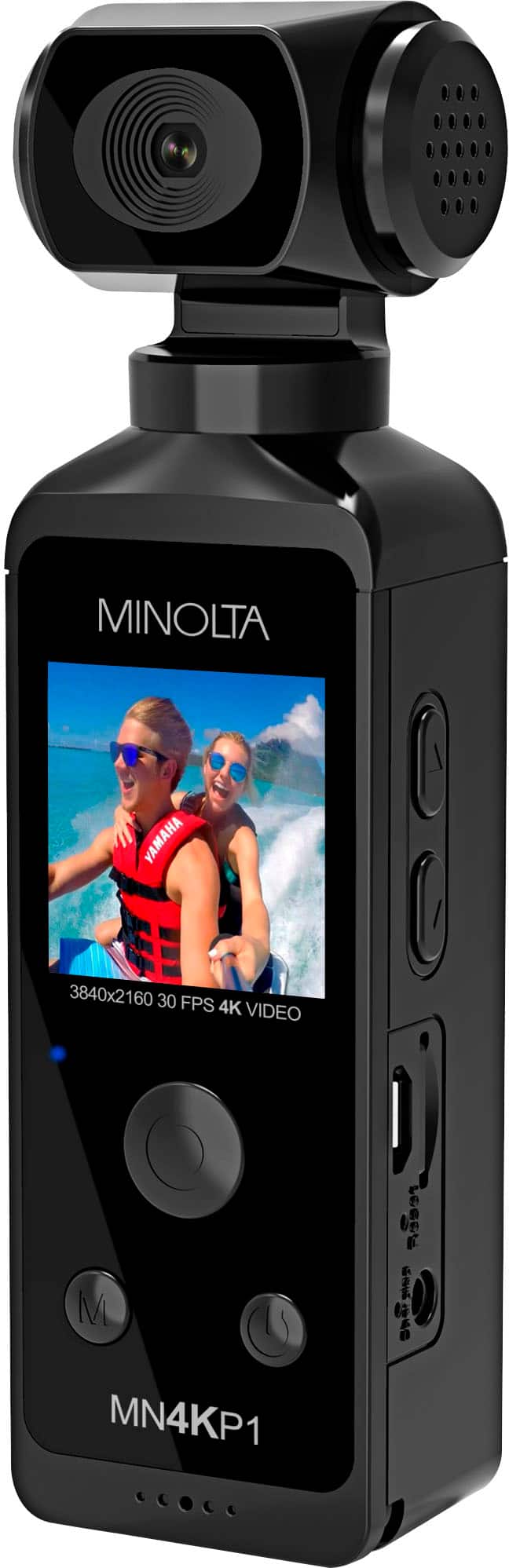 Minolta - MN4KP1 4K Video 16.0-Megapixel Waterproof Camcorder Bundle - Black - Image 2
