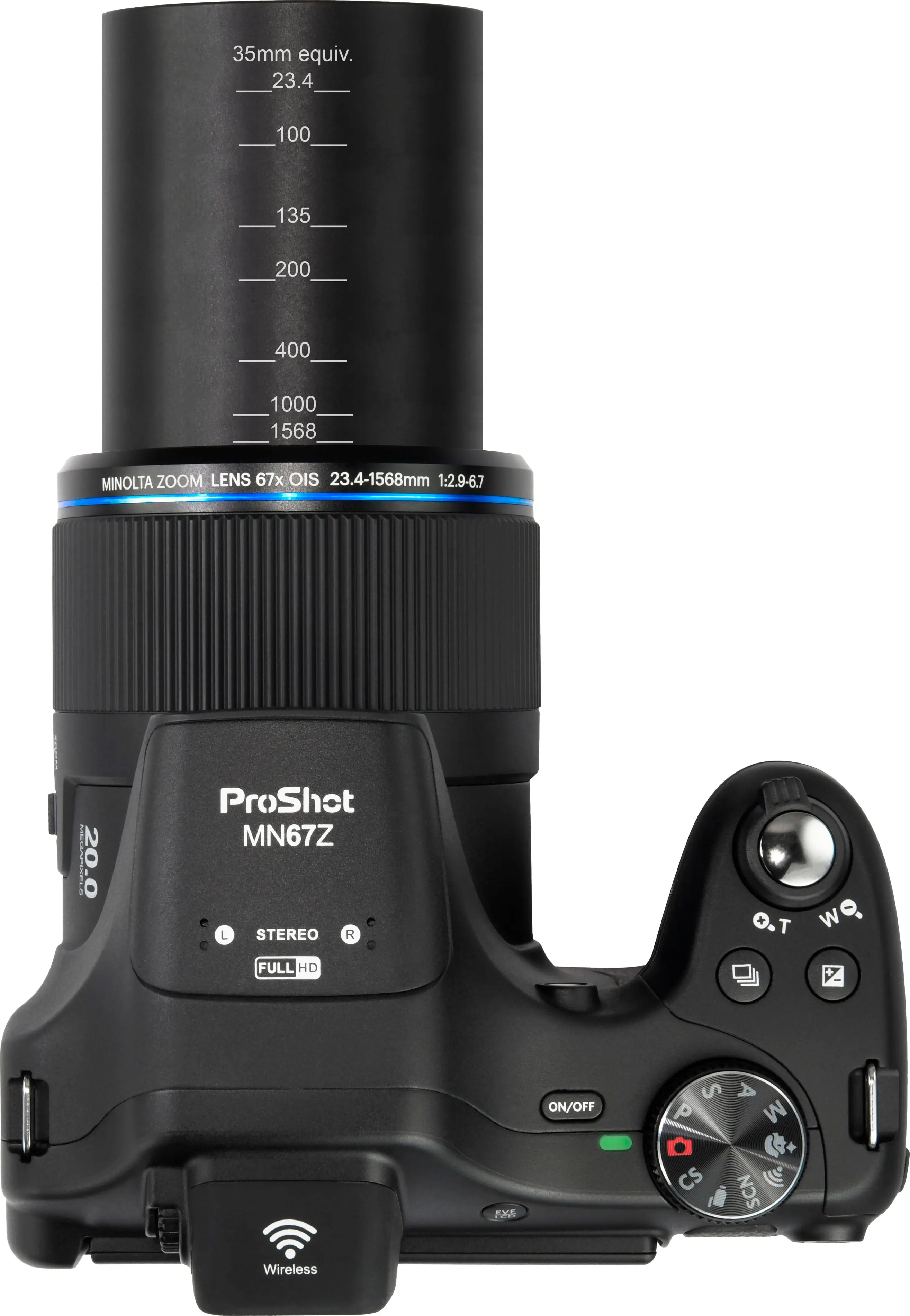 Minolta - ProShot MN67Z 20.0 Megapixel Bridge Camera with 67x Optical Zoom Lens - Black - Image 5