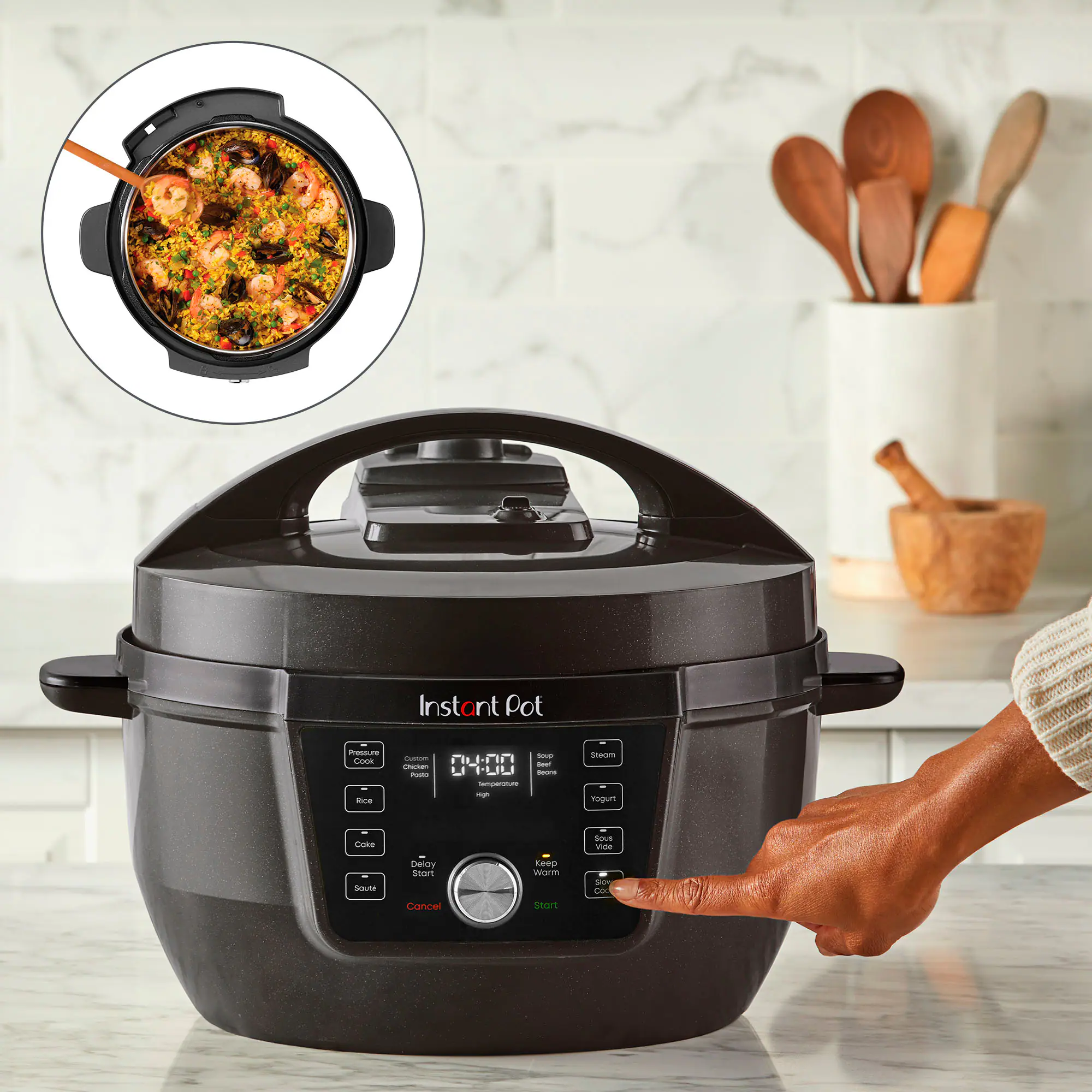 Instant Pot - RIO WIDE Plus 7.5Qt 7-in-1 Electric Pressure Cooker & Multi-Cooker - Black - Image 7
