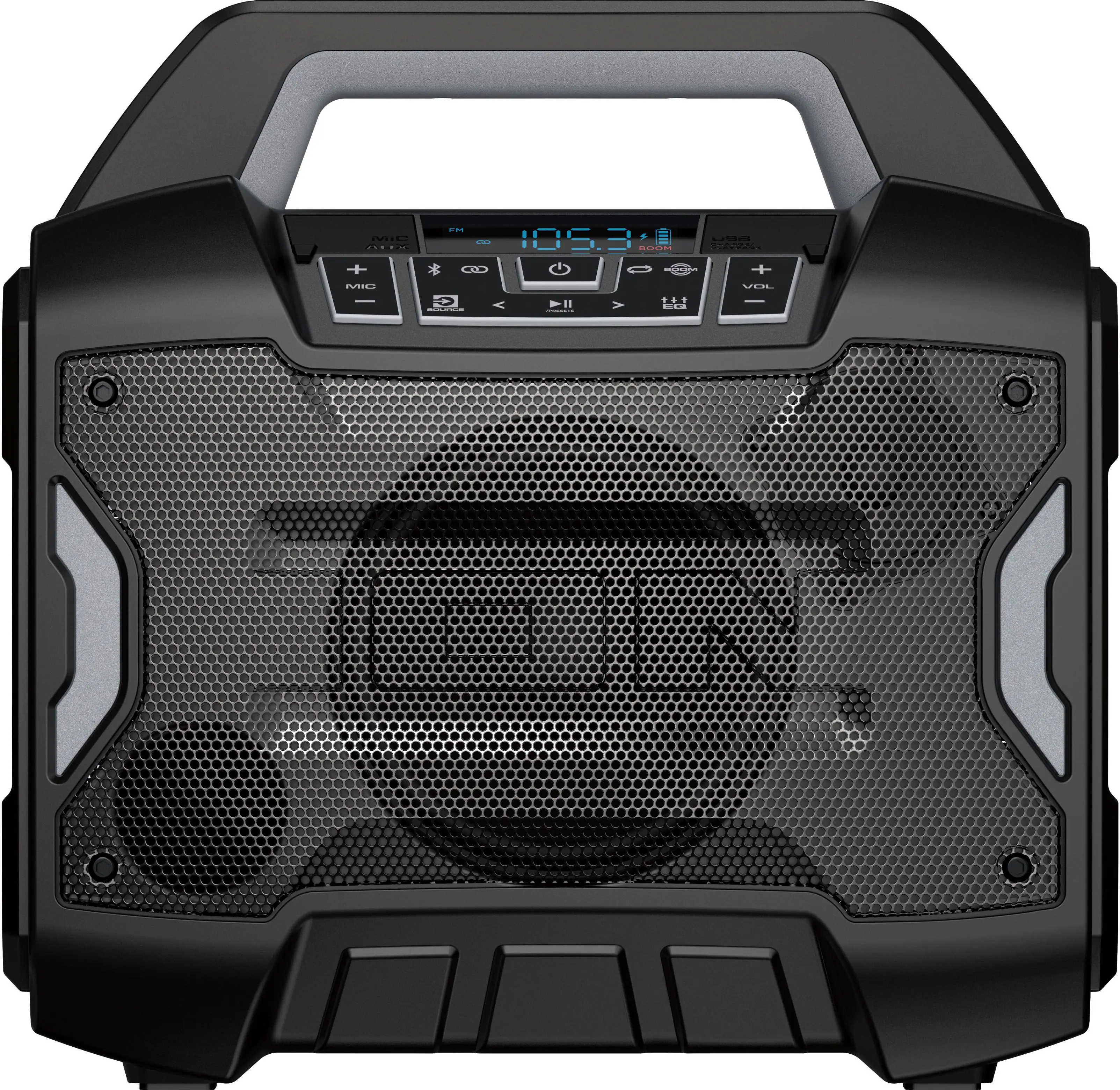ION Audio - Sport Boom All-Weather Rechargeable Speaker with Microphone - Black - Image 2